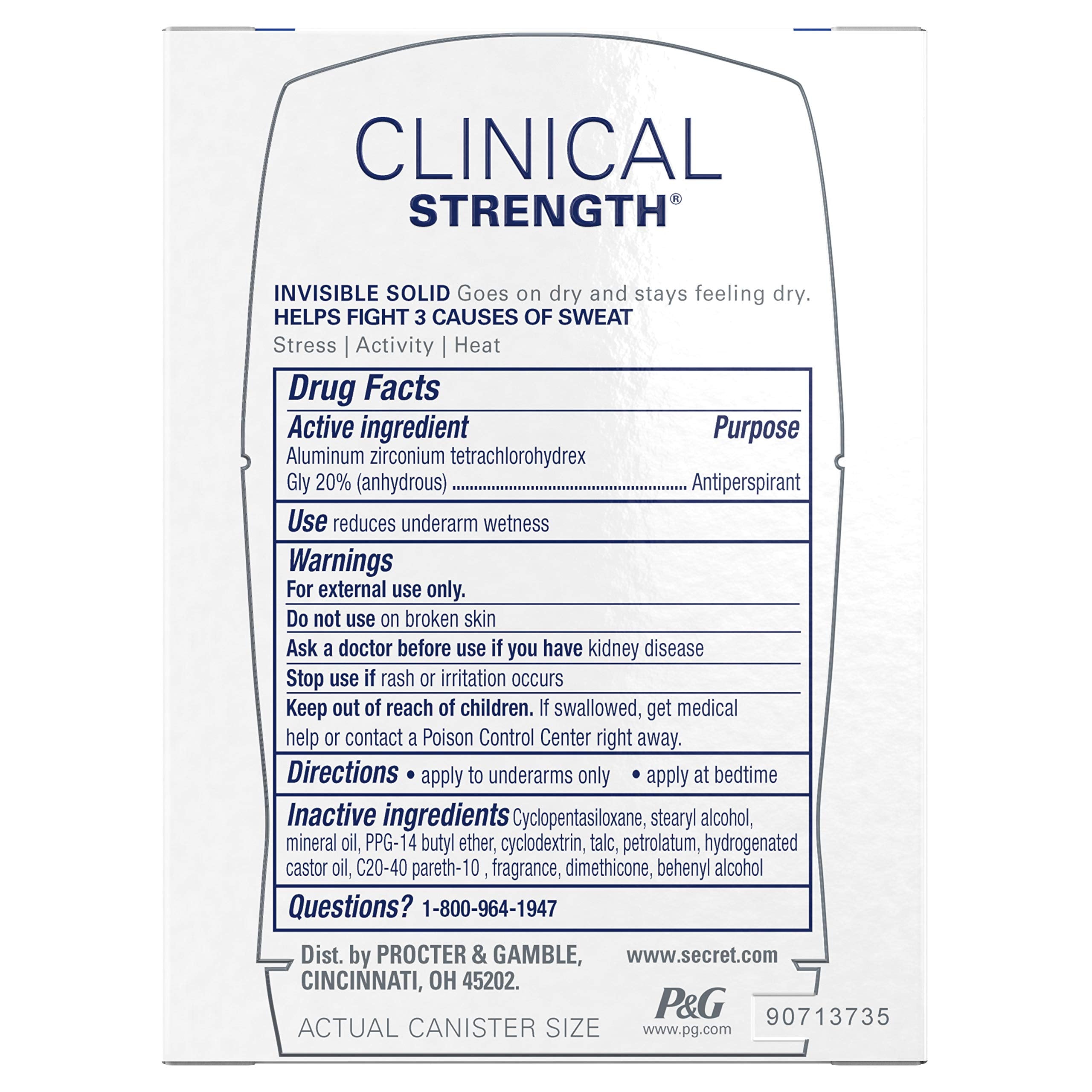 Secret Clinical Completely Clean, 0.5 Oz