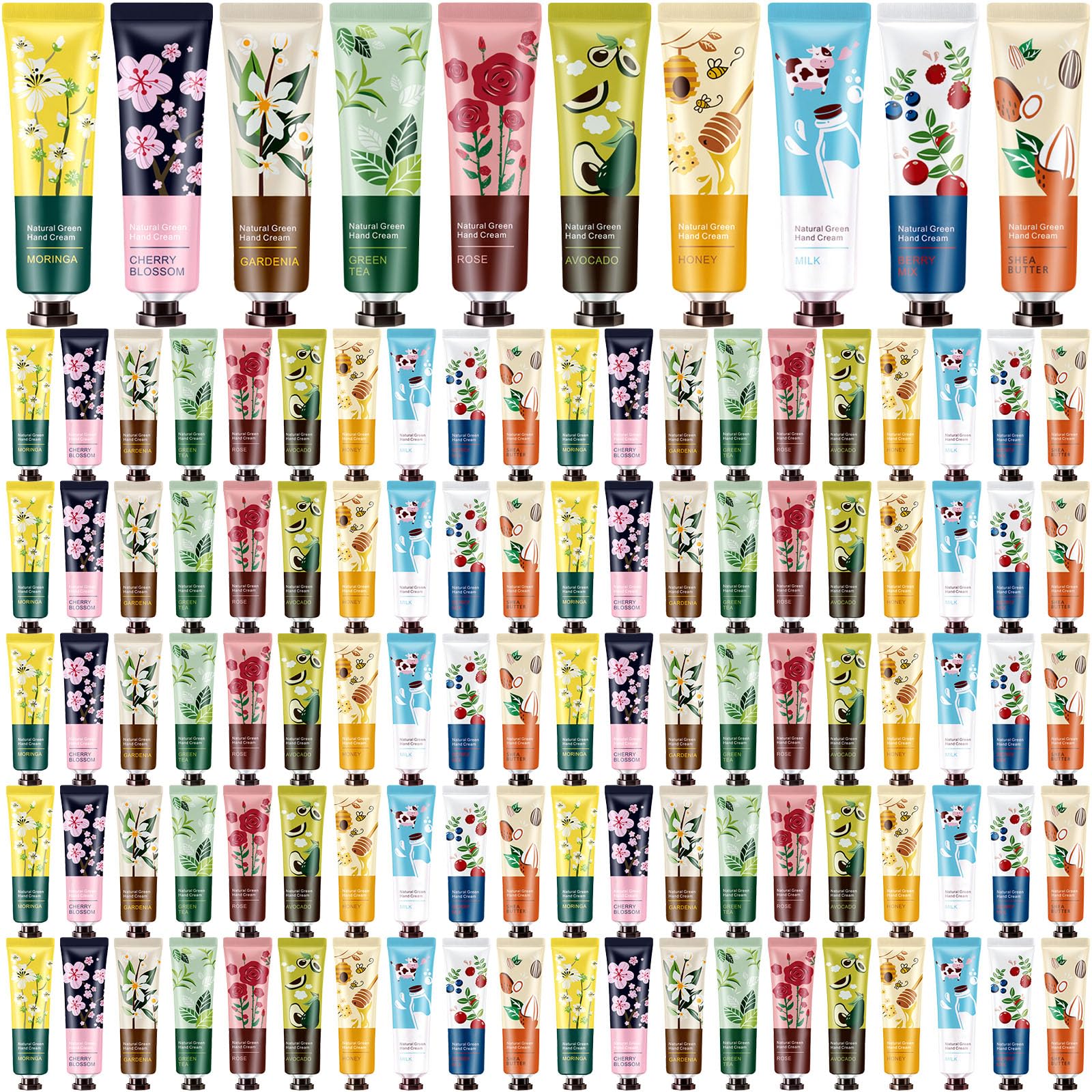 Dansib 120 Pack Hand Cream Gifts Set for Women Mothers Day Gifts for Mom Mini Lotion Bulk for Dry Cracked Hands, Mini Hand Lotio