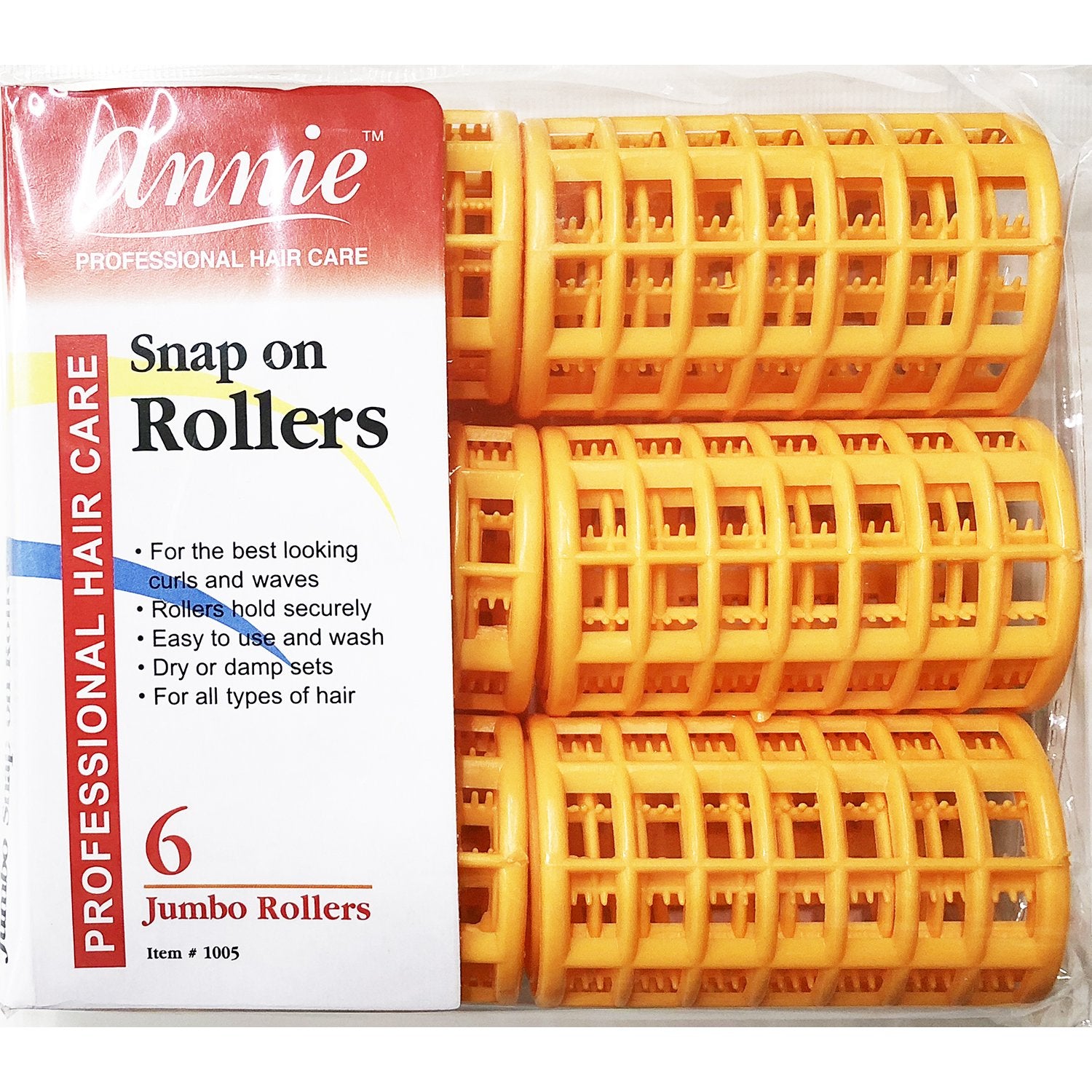 Snapon Rollers  Orange 1.5 in  6 Pack