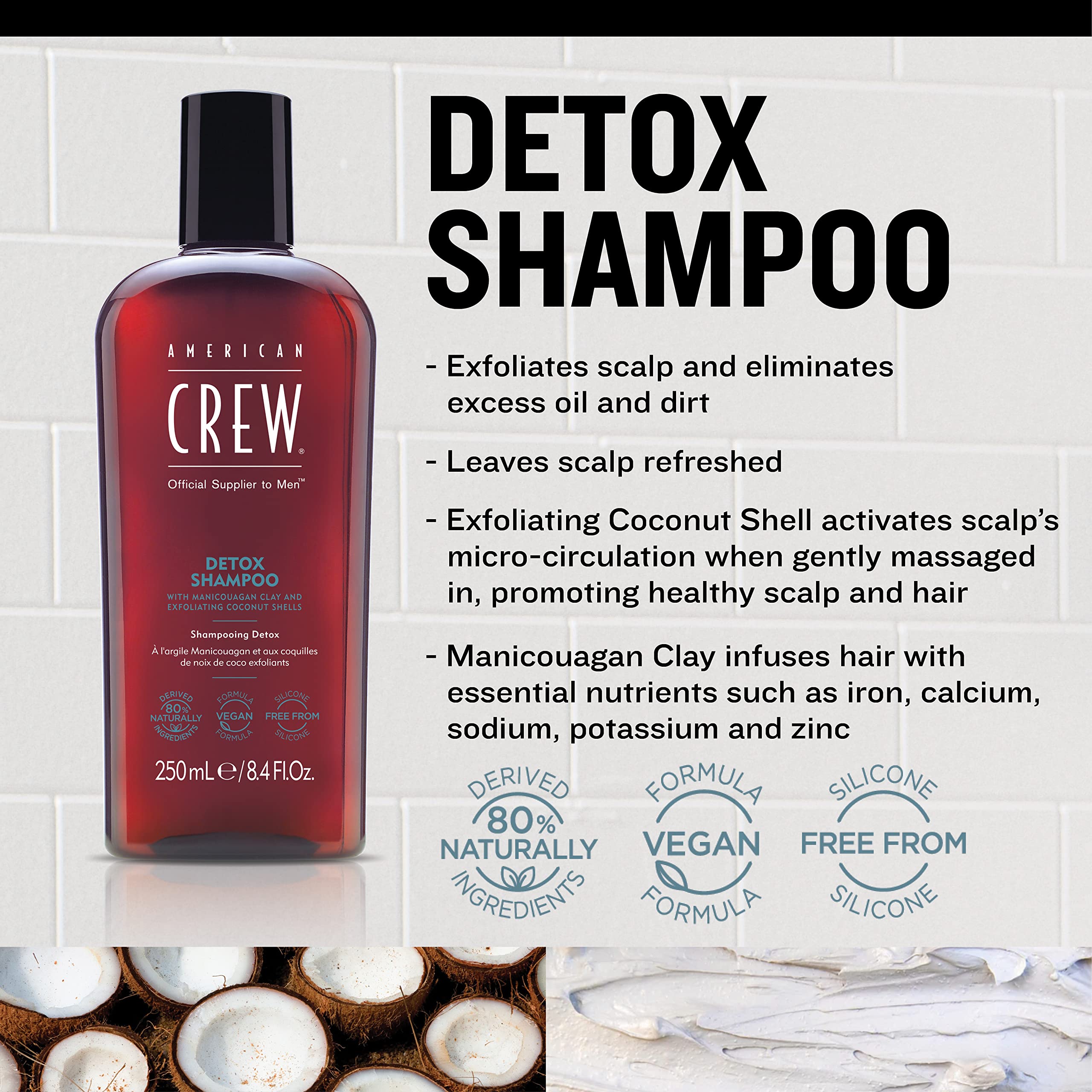 American Crew Detox Shampoo By American Crew, 33.8 Oz Shampoo