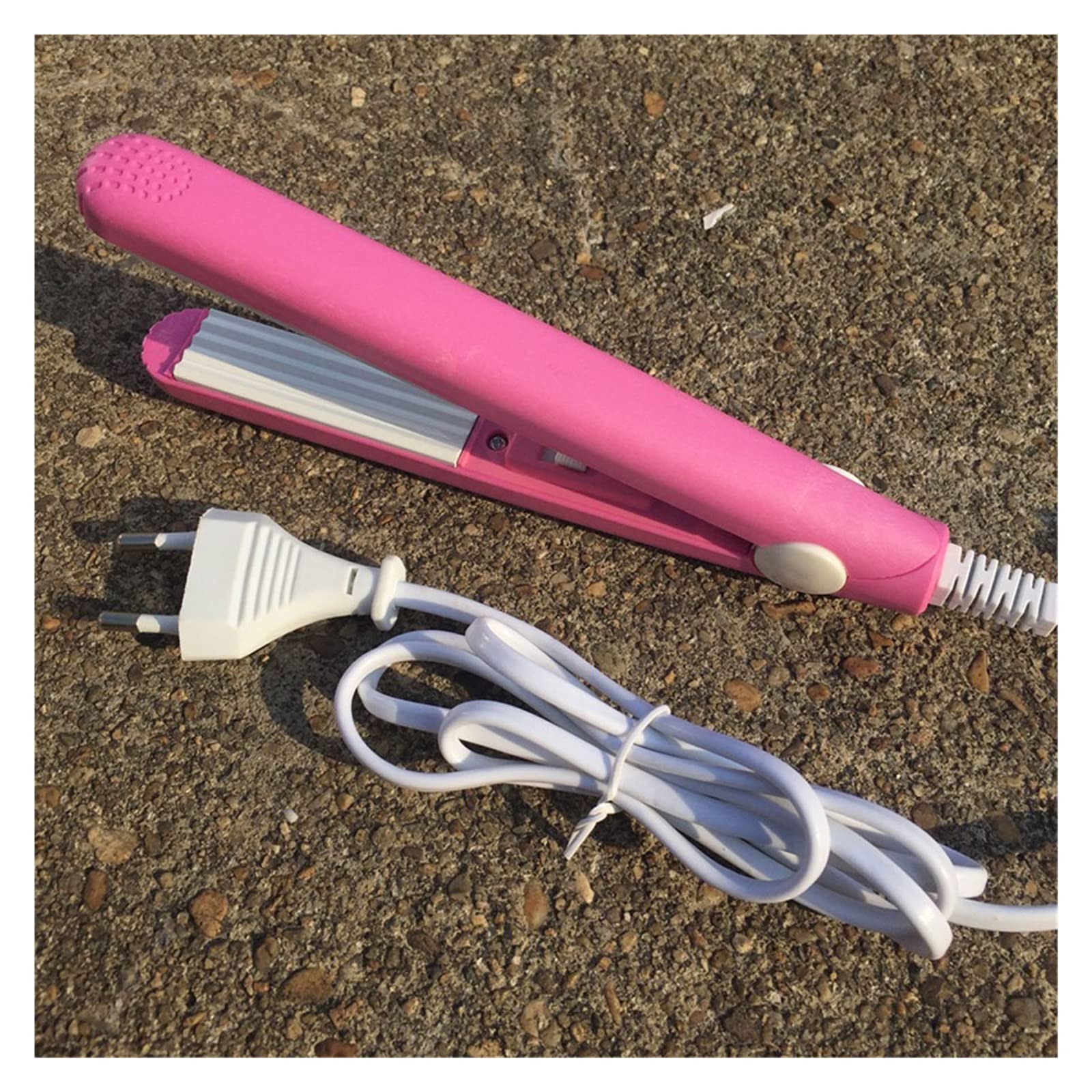 TEOYETTSF Mini Hair Straightener Iron Ceramic Straightening Corrugated Curling Styling Tools
