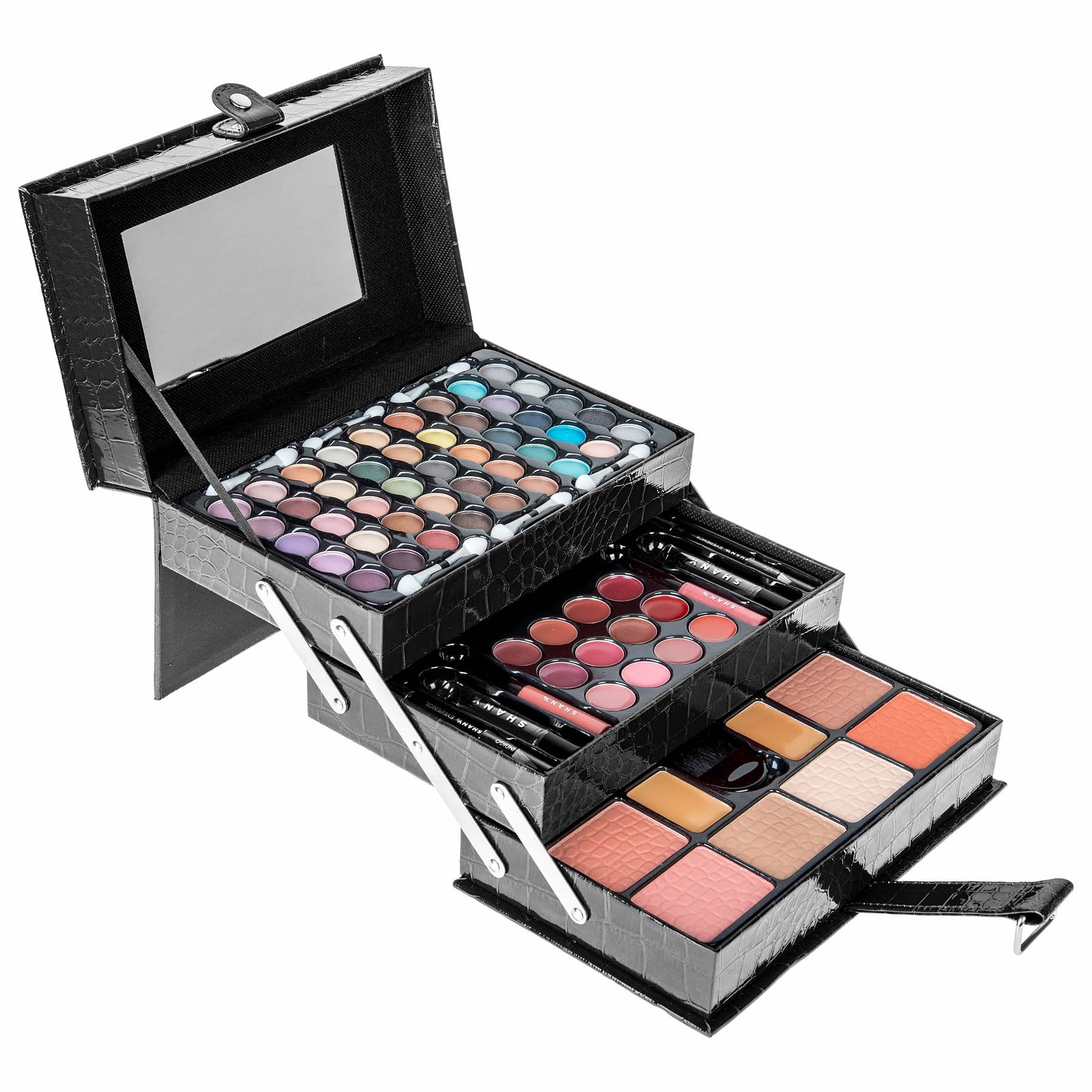 Shany All In One Makeup Kit (Eyeshadow, Blushes, Face Powder, Lipstick, Eye Liners, Makeup Pencils And Makeup Mirror - Makeup Se