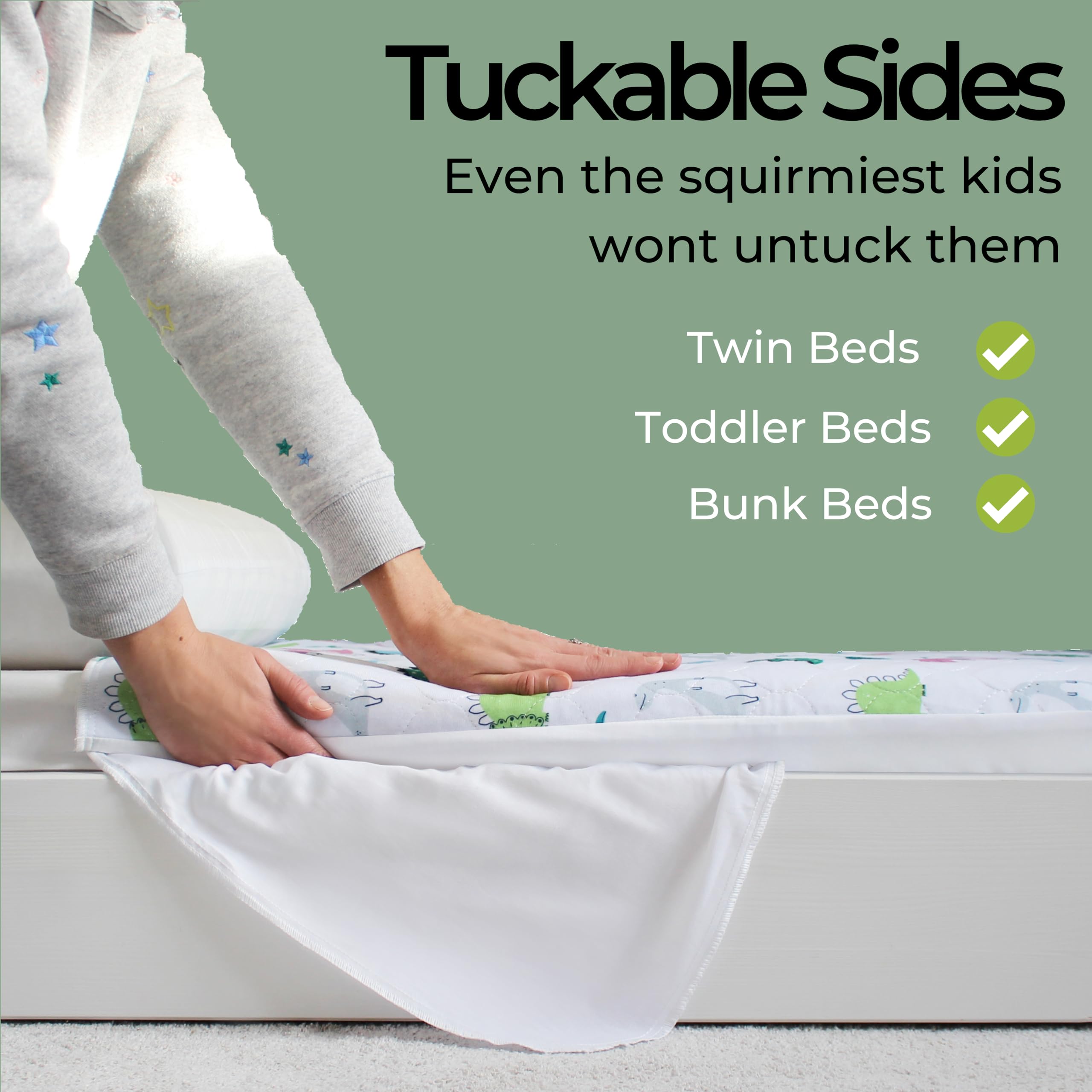 Hygge Sheets Potty Training Pads - 100 Waterproof - Bed Wetting Pads For Twin And Toddler Beds - Reusable, Non Slip And Easy To