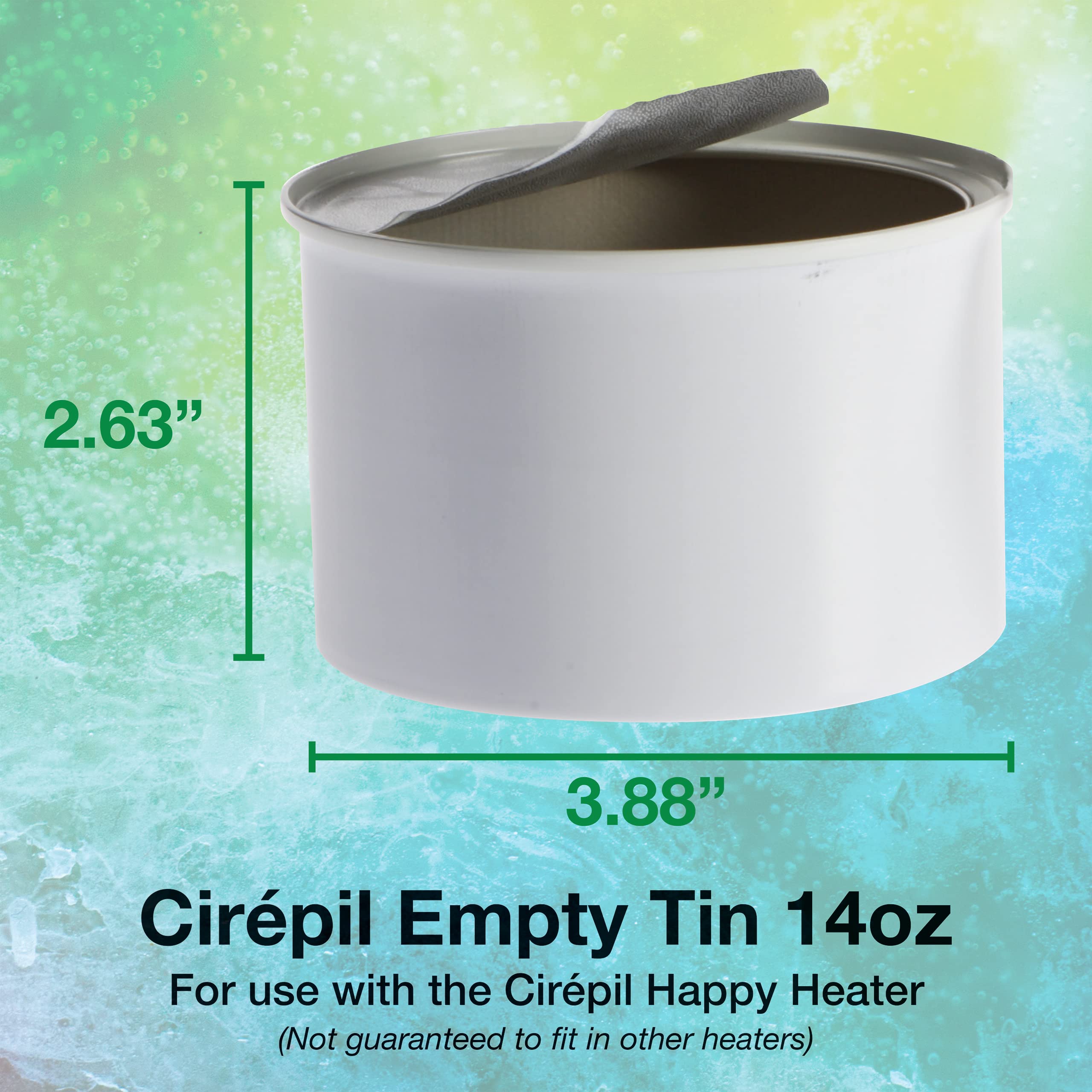 Cirepil - Destination SPA, Excursion Japonaise - 400g / 14.11 oz Wax Tin - Green Tea Scent - Thin Gel Texture - Perfect for Larg
