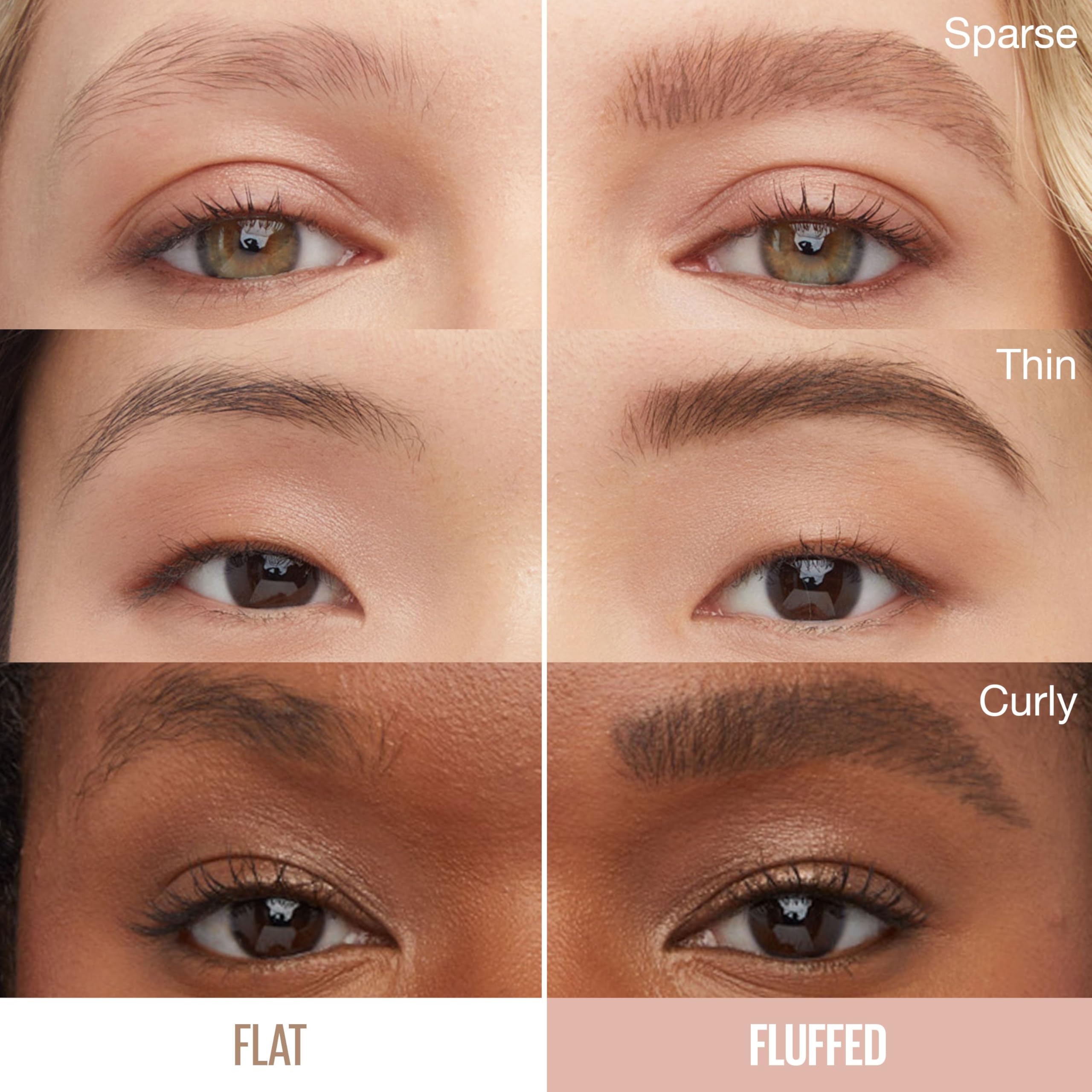 Maybelline Superfluff Volumizing Brow Mousse, All Day Tinted Brow Gel For Soft Full Brows, Blonde, 1 Count