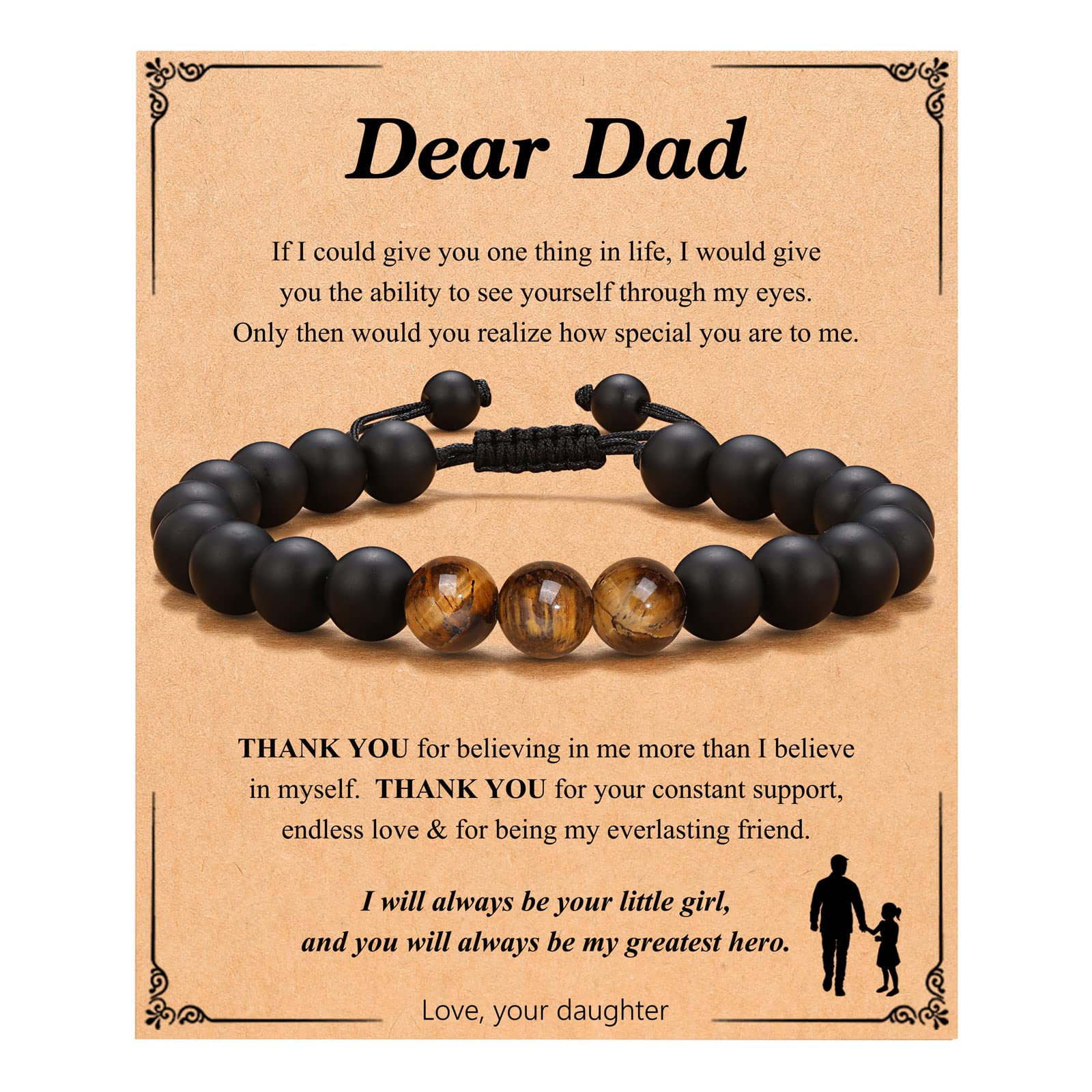 UNGENT THEM Dad Christmas Gifts from Daughter Best Dad Ever Presents Birthday Valentines Day Gifts for Dad Who Wants Nothing Fa