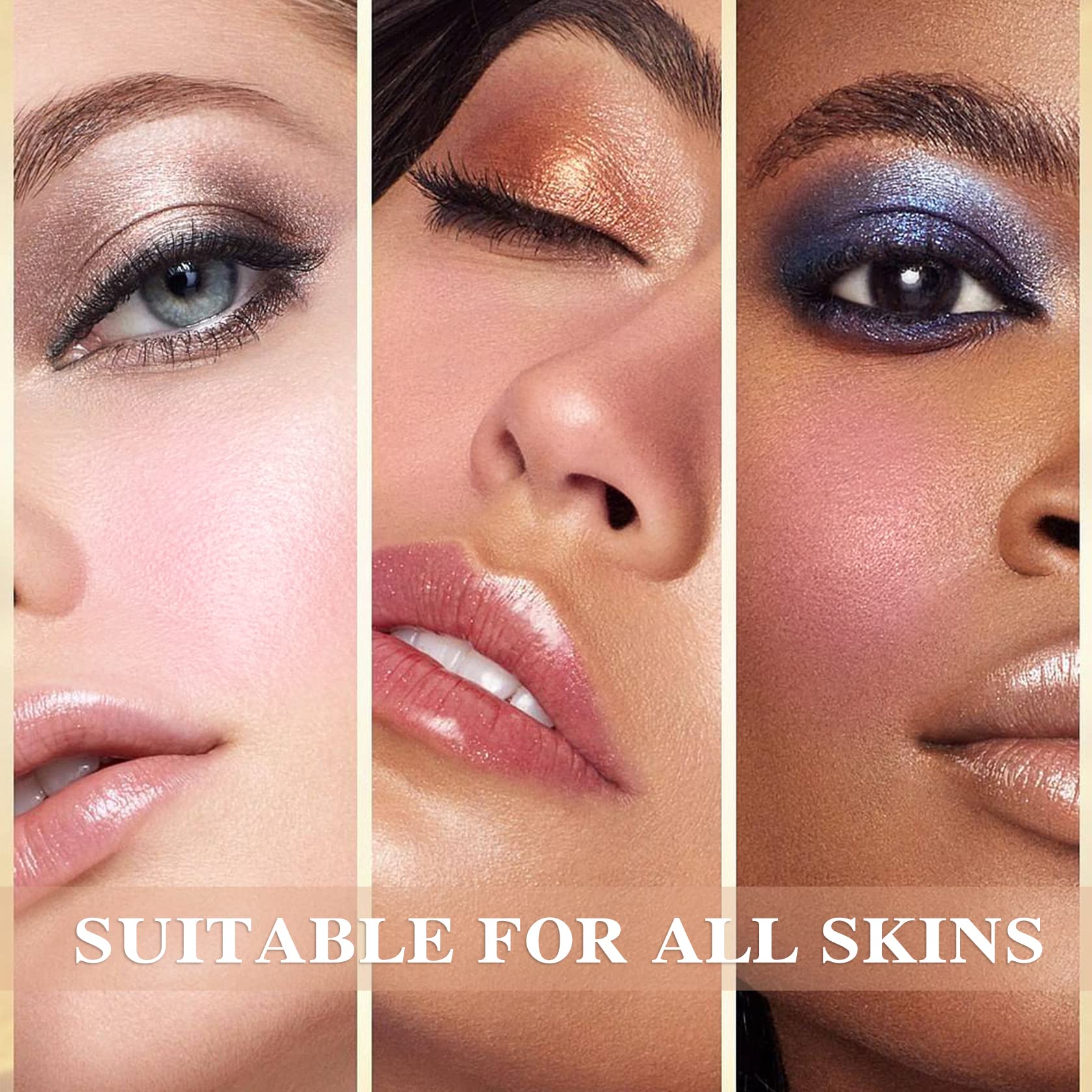 Waterproof Multi Cream Blush Stick With Brush,Lightweight,Long-Lasting,Easy To Use,2 In 1 Multi Stick Blush For Cheeks & Lip Tin
