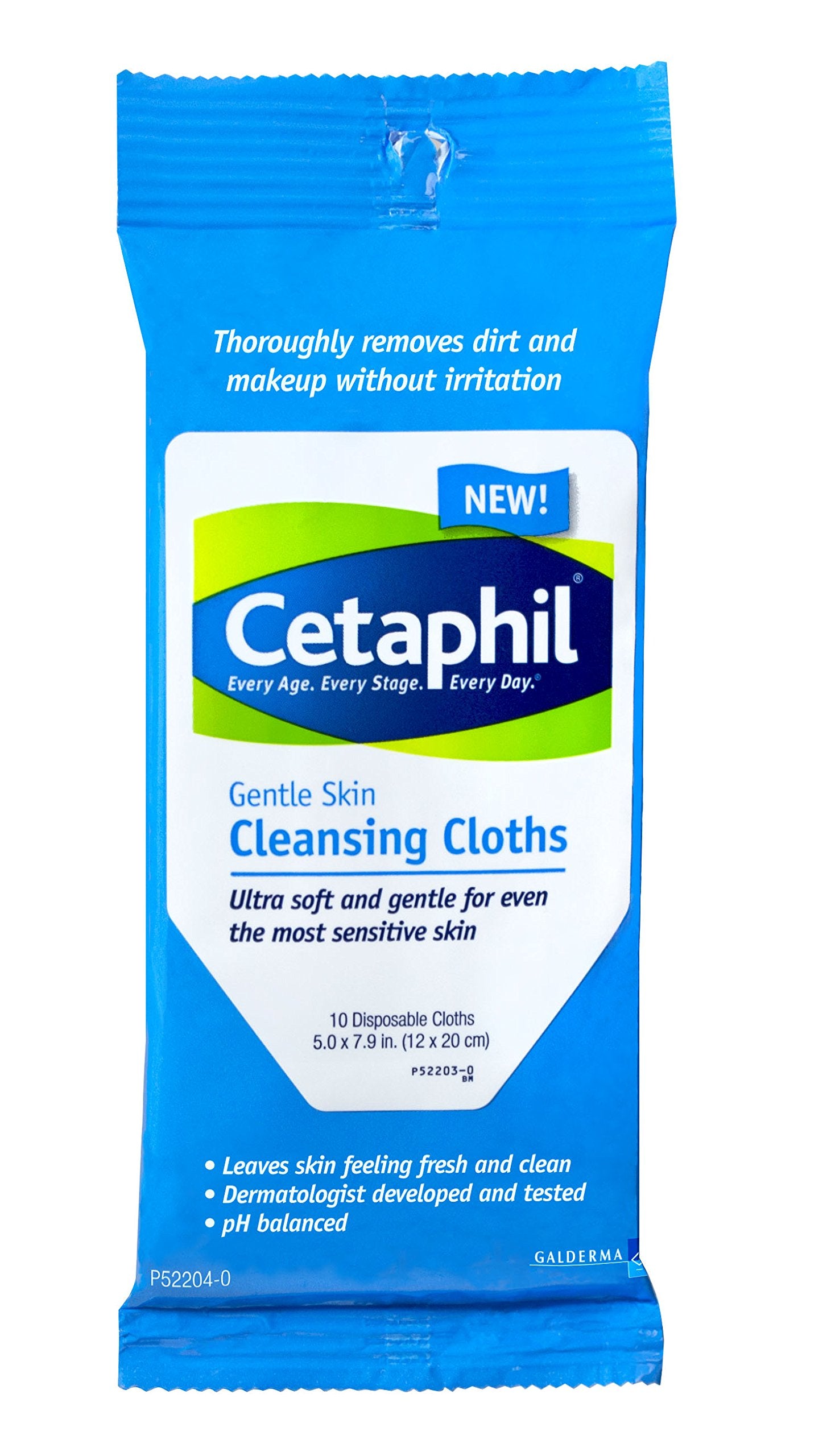 Cetaphil Gentle Cleansing Cloth, 10 Count (Pack Of 1)