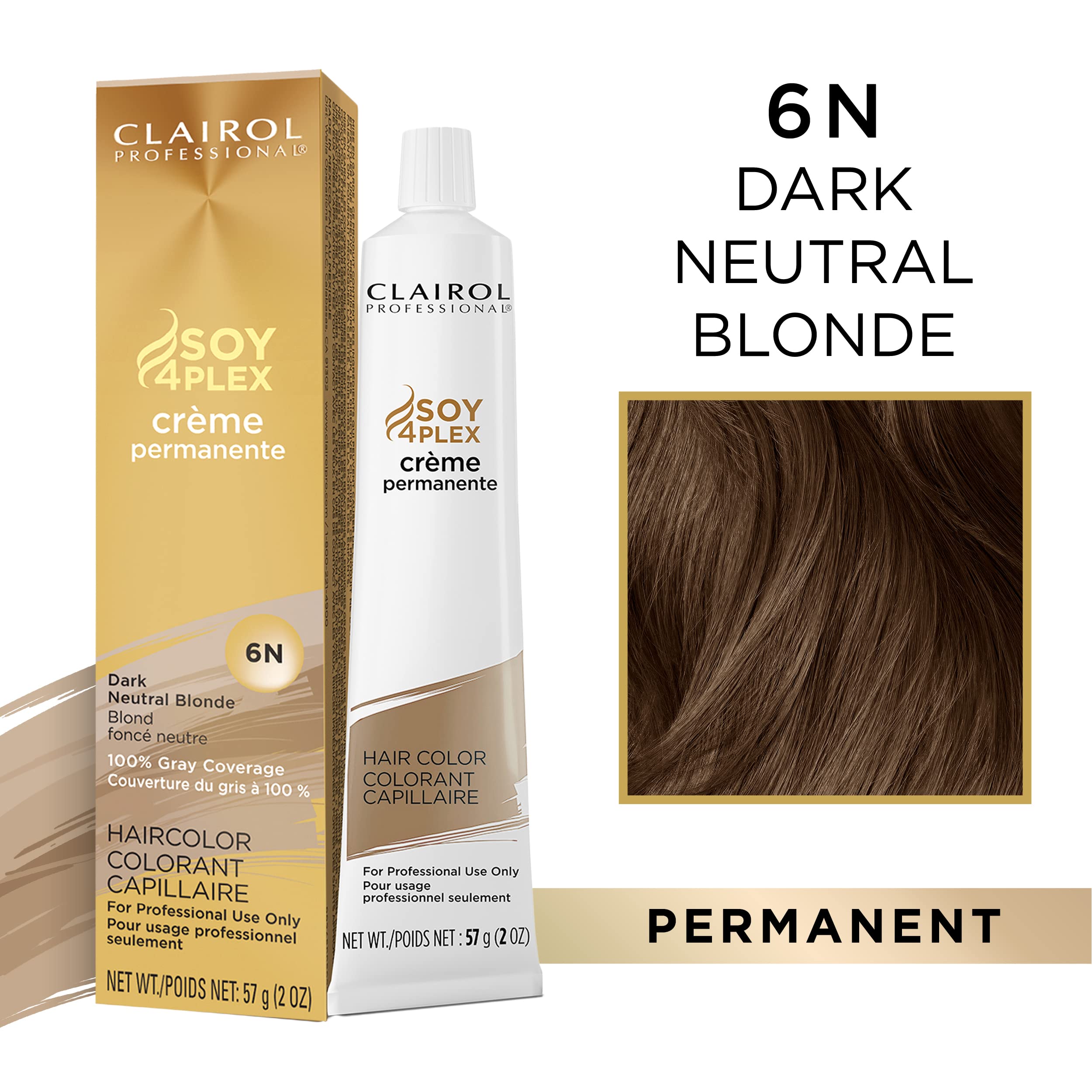 Clairol Professional Permanent Crme, 6N Dark Neutral Blonde, 2 Oz (Pack Of 1)
