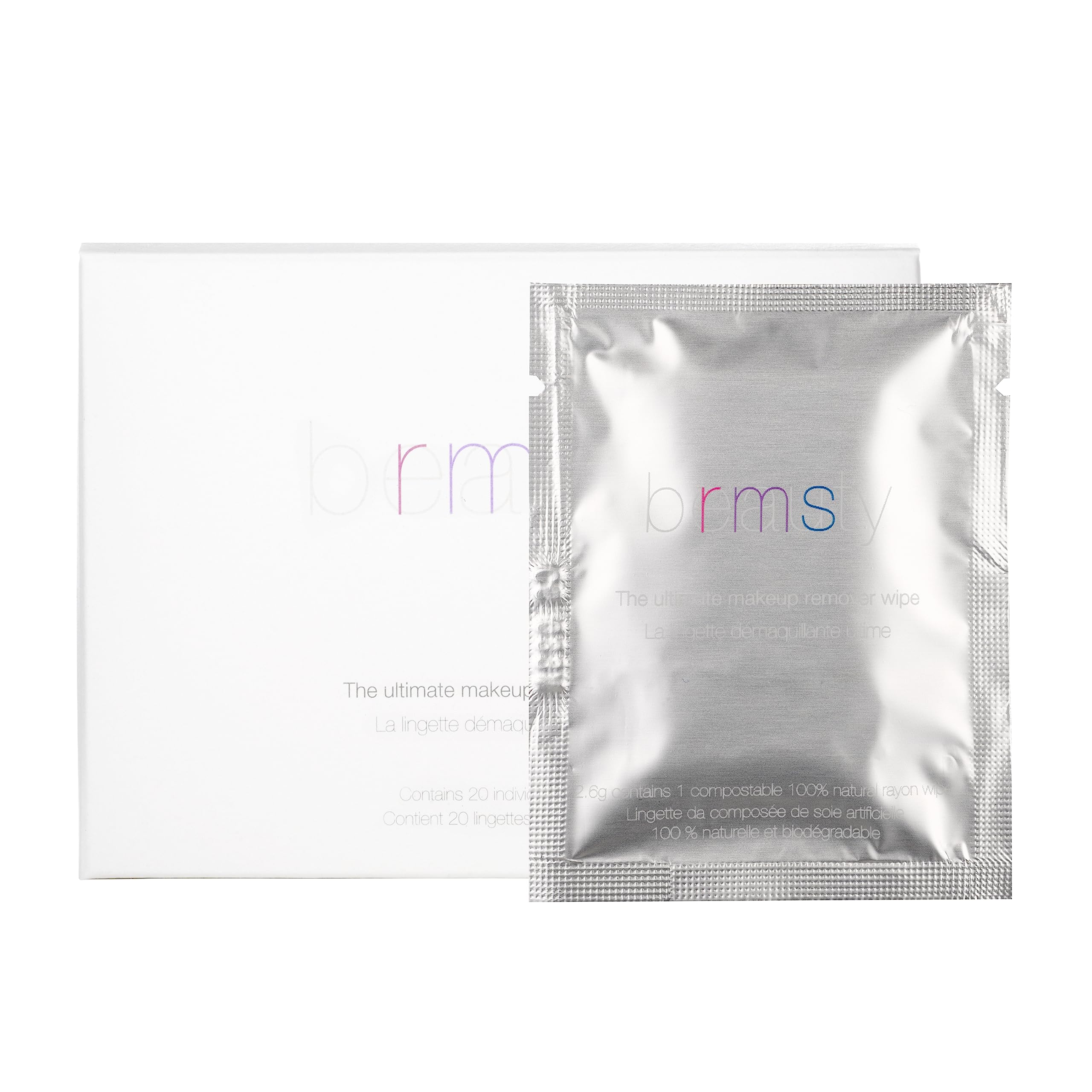 Rms Beauty The Ultimate Makeup Remover Wipes- Gentle Facial Cleansing Cloths With Moisturizing Organic Coconut Oil On Cotton Wip
