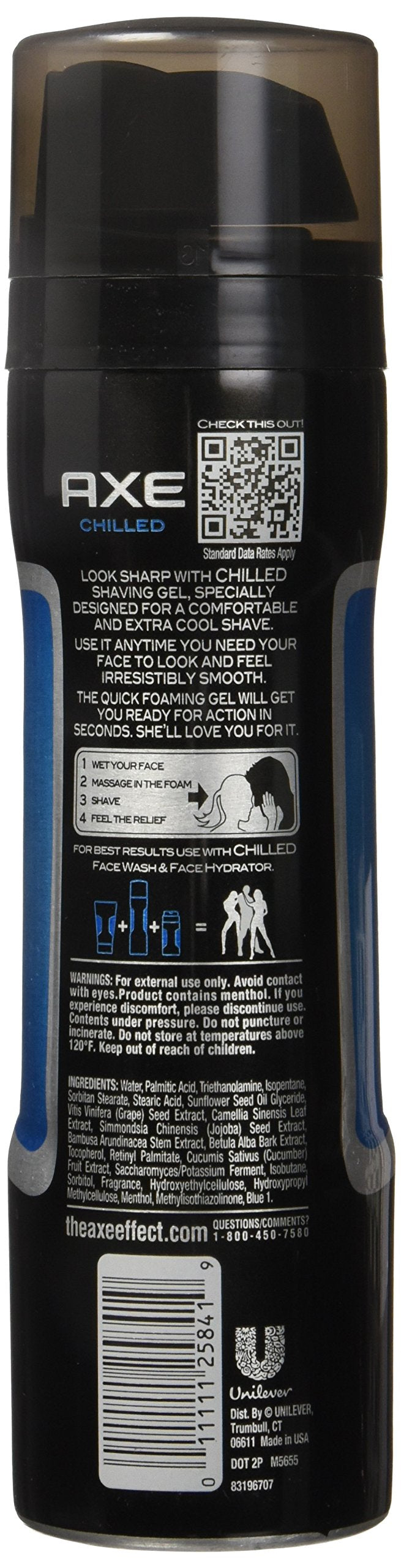 AXE Shave Gel, Chilled, 7 Ounce