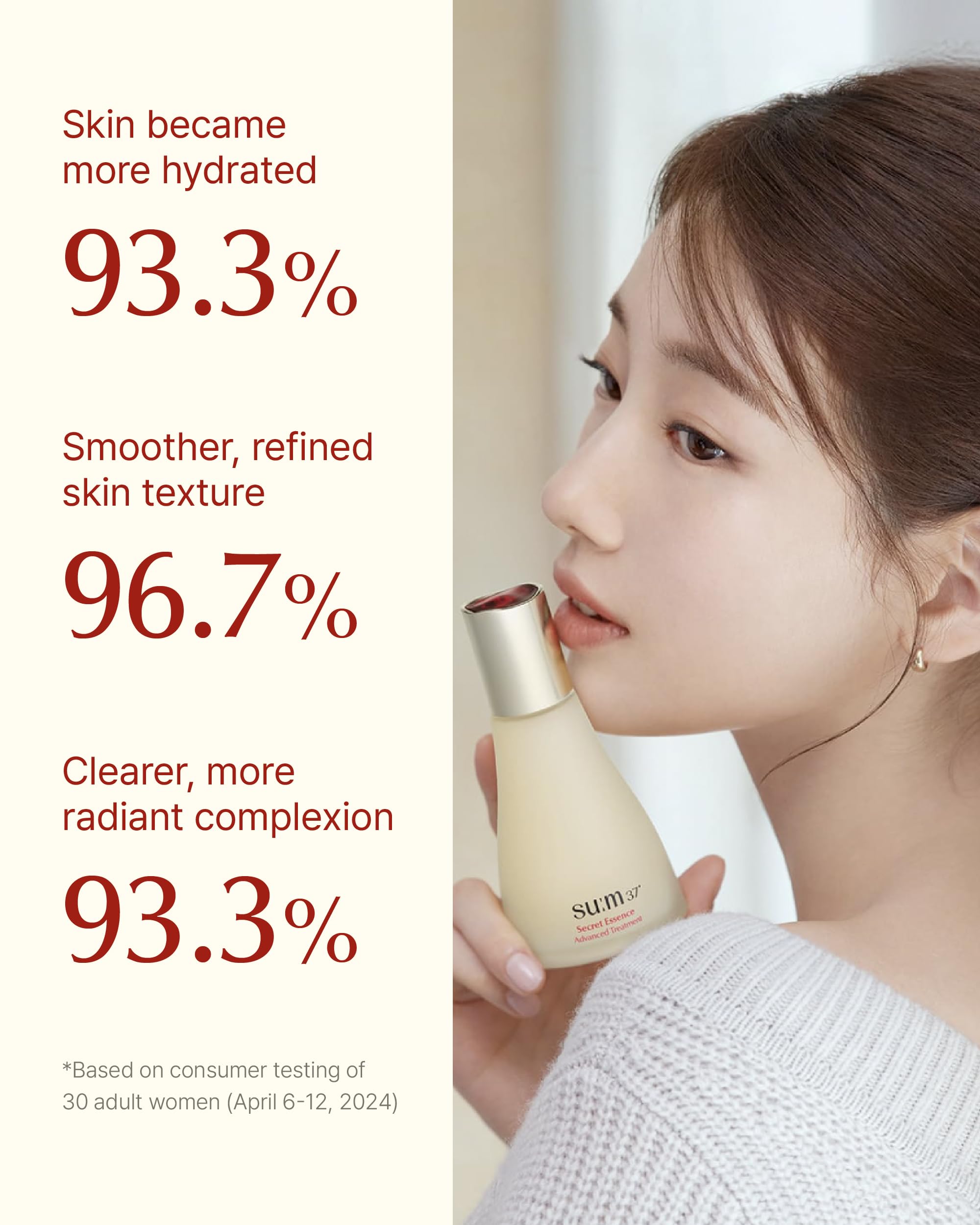 Su:M Secret Essence (1.01 Fl Oz) - Hydrating Serum For Skin Barrier, Elasticity, Radiance & Texture Enhancement. Korean Skin Car