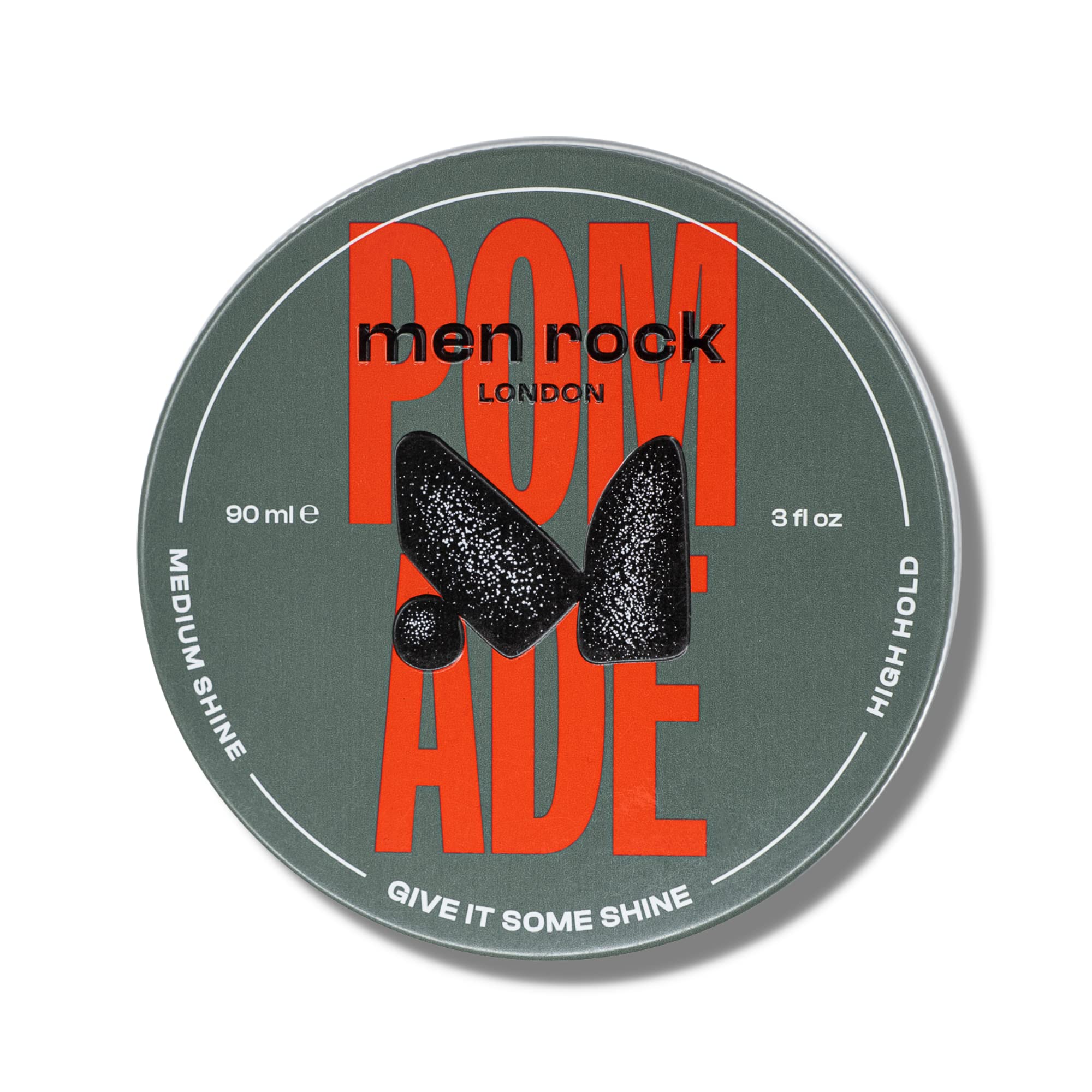 Men Rock Hair Styling Pomade, Medium Shine & High Hold Water Based Pomade, Easy To Use And Wash Out, Ideal For Men With Classy H