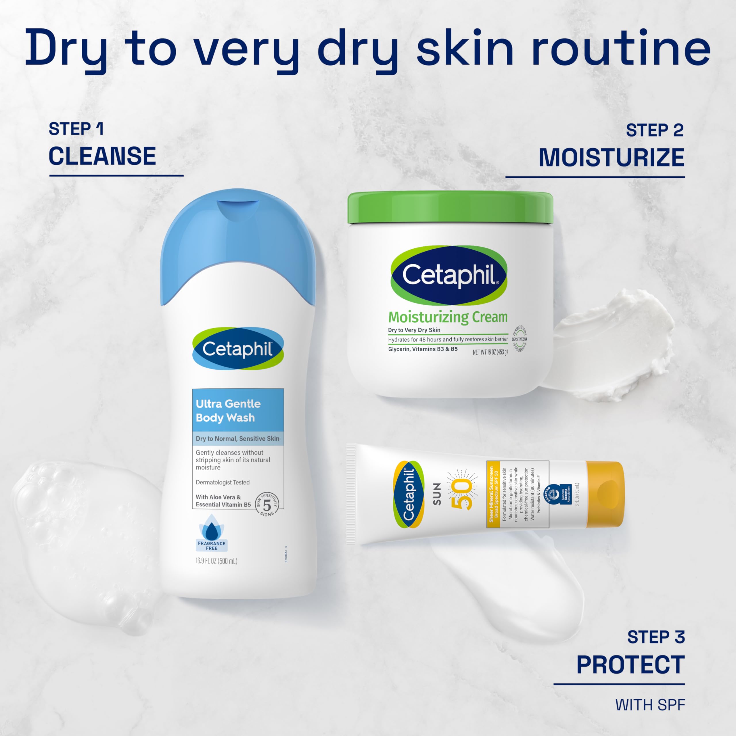 Cetaphil Face & Body Moisturizer, Hydrating Moisturizing Cream For Dry To Very Dry, Sensitive Skin, New 16 Oz 2 Pack, Fragrance