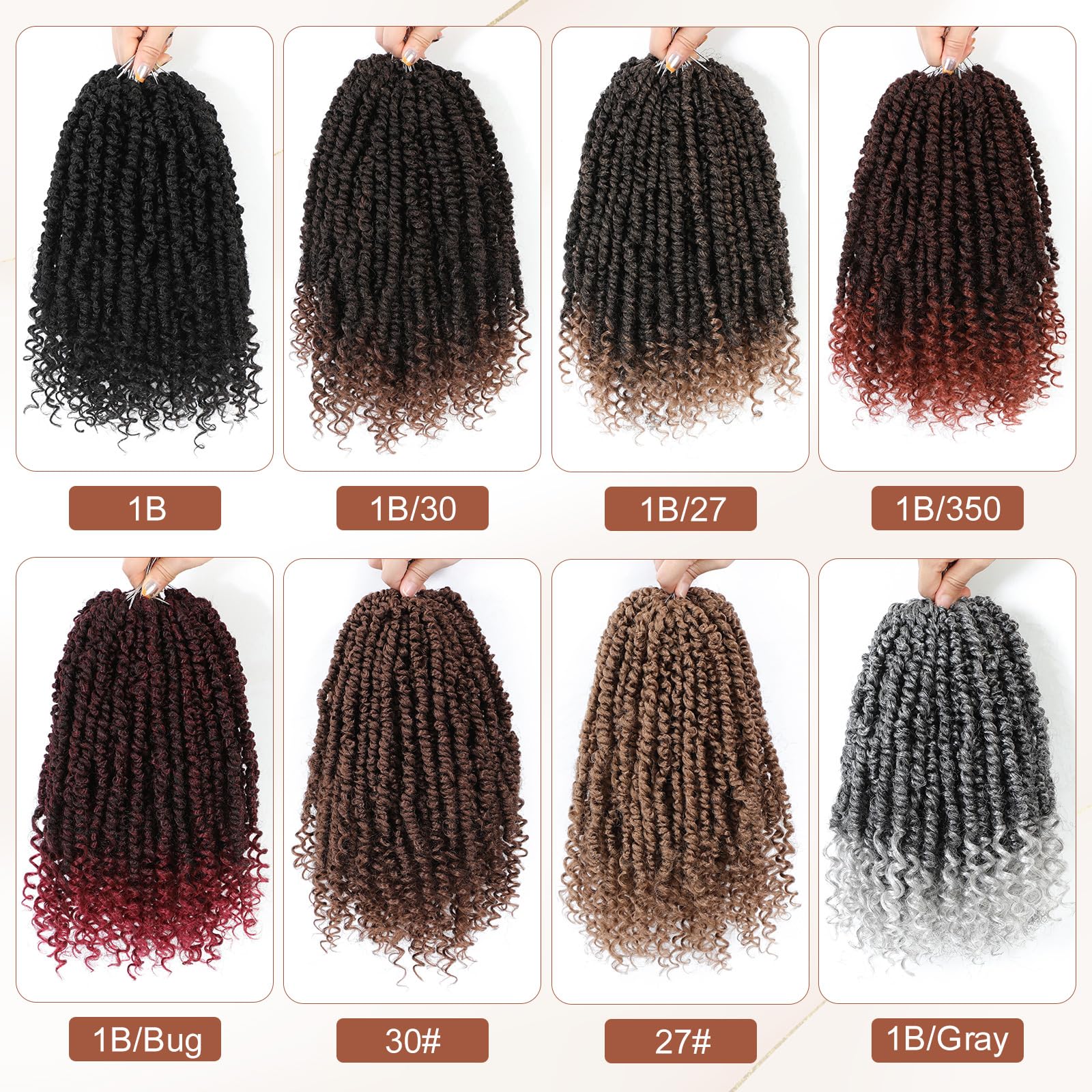 Passion Twist Crochet Hair,Pretwisted Passion Twist Hair,Passion Twist Hair 10 Inch,Short Passion Twist Crochet Braids,Pre Loope