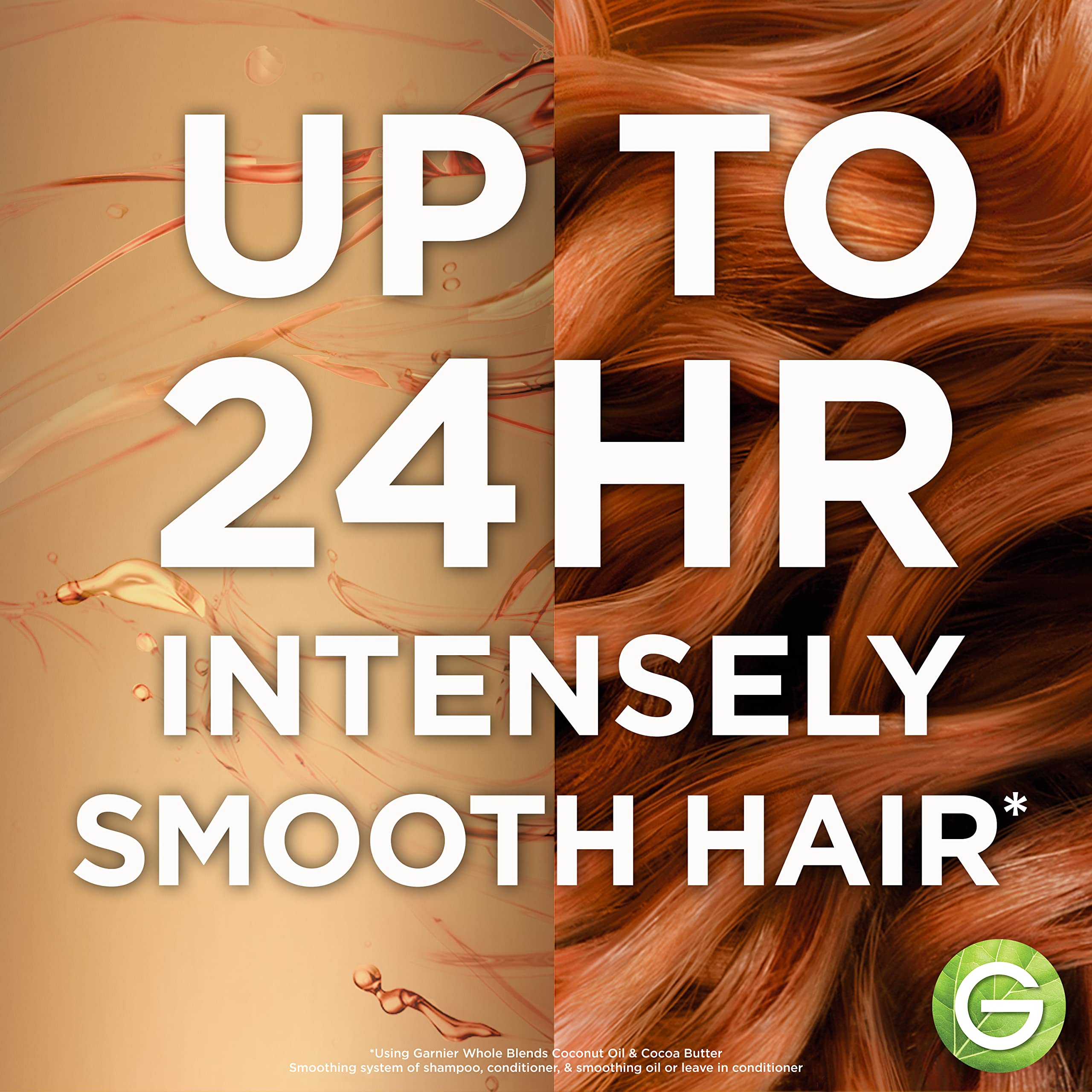 Garnier Whole Blends Coconut Oil & Cocoa Butter Smoothing Shampoo and Conditioner Set for Frizzy Hair, 22 Fl Oz (2 Items), 1 Kit