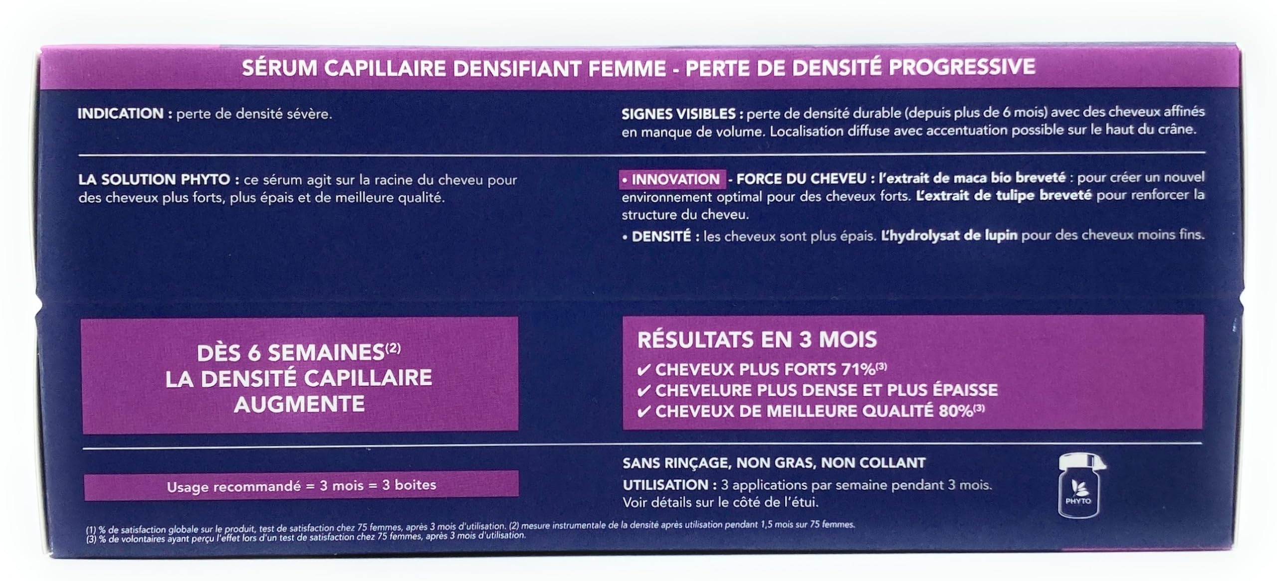 PHYTOCYANE Women Densifying Treatment for Progressive Hair Thinning, Aging, Menopause, Hereditary, 12 Vials x 0.169 fl.oz. (1 mo