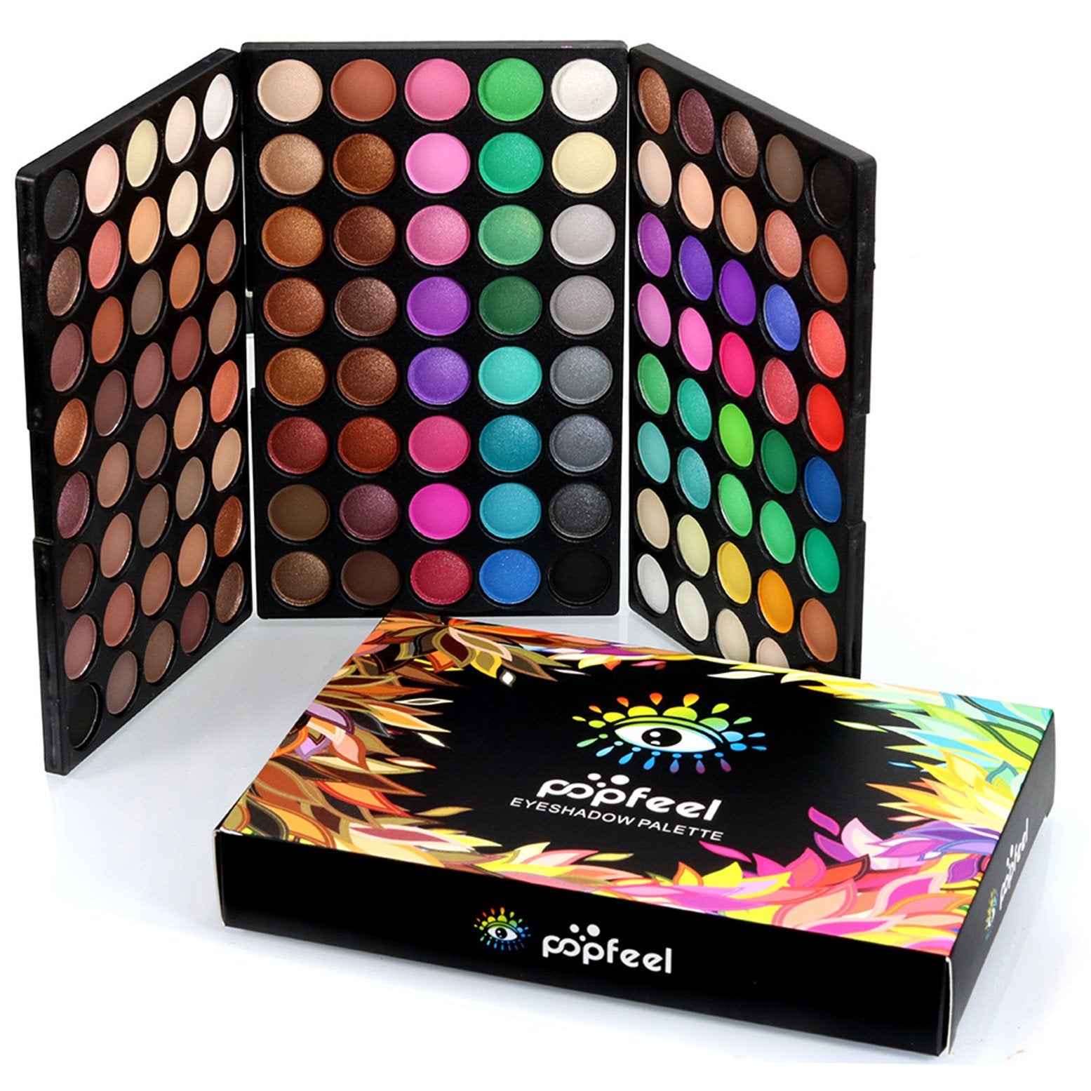 Fantasyday 120 Colors Long Lasting Waterproof Highly Pigments Shiny Shimmers Glitter Eyeshadow Palette All In One Makeup Kits Fo