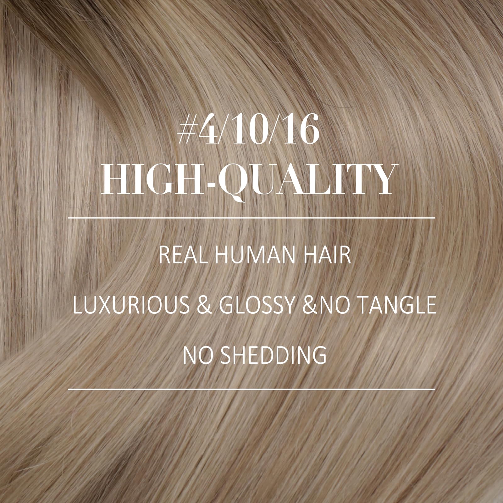 YoungSee Remy Ring Hair Extensions Balayage Dark Brown with Blonde Beads - Human Hair 24 Nano Link Extensions 1g/s 50g