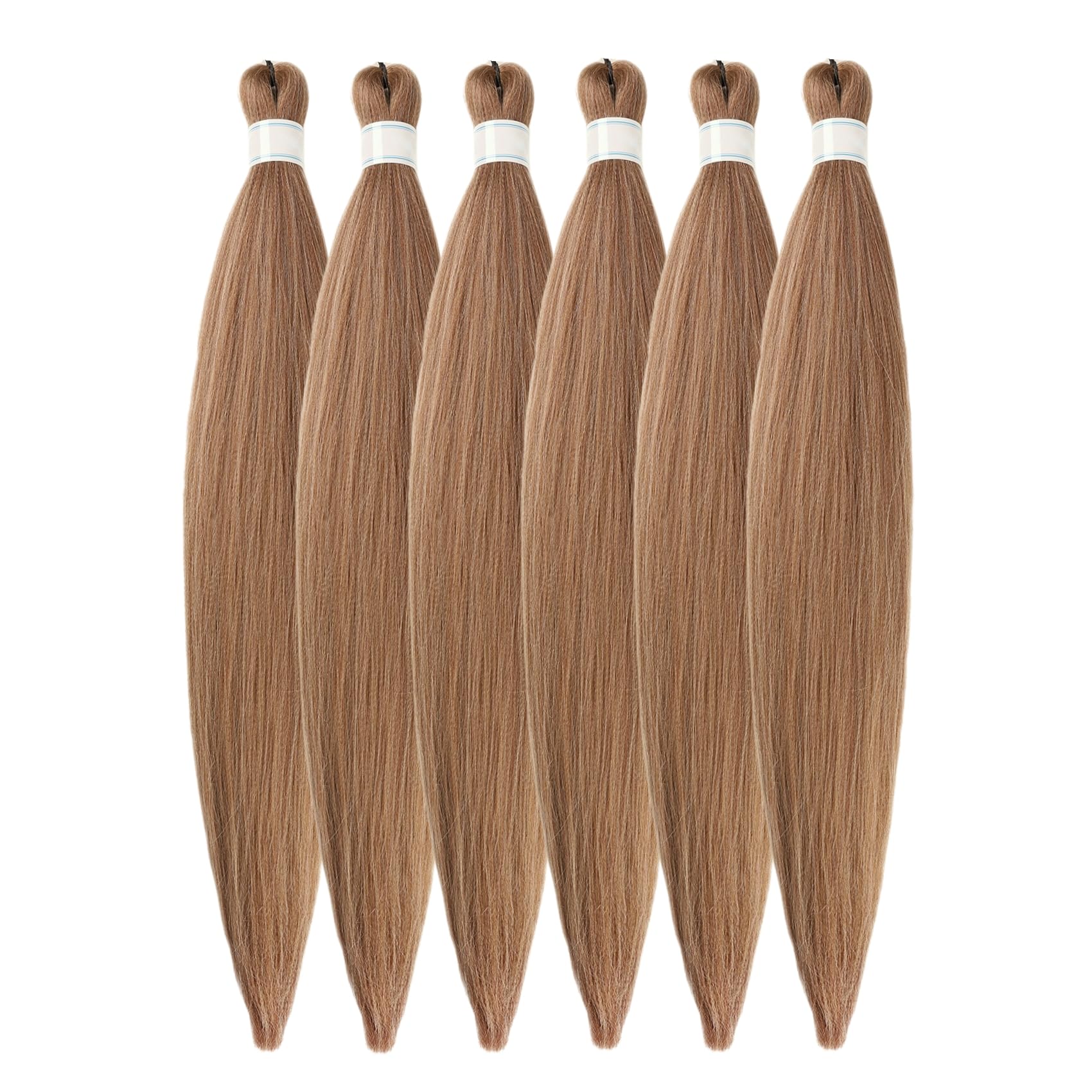 Brown Blonde Braiding Hair Pre Stretched for Knotless Box Braids 27/30/613 Mixed Box Braids Hair Extension for Braiding