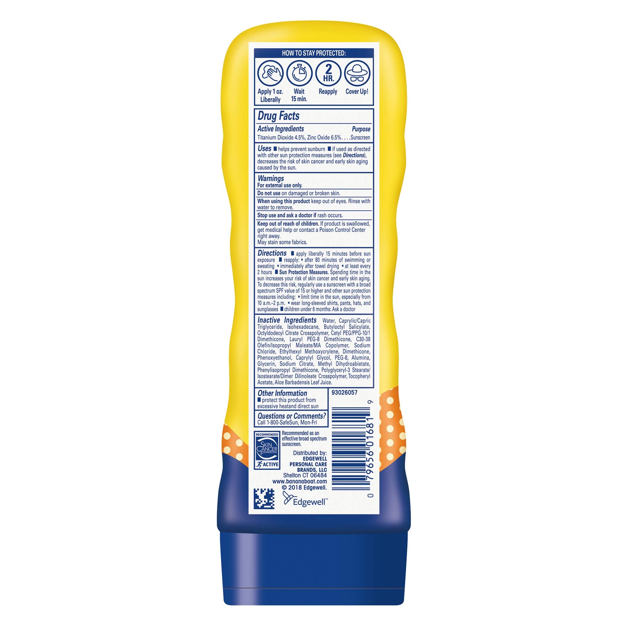 Banana Boat Kids Sport Sunscreen Lotion Spf 50 Bundle | Kids Sunscreen Lotion, Kids Sunblock, Sting-Free, Tear Free Sunscreen Fo