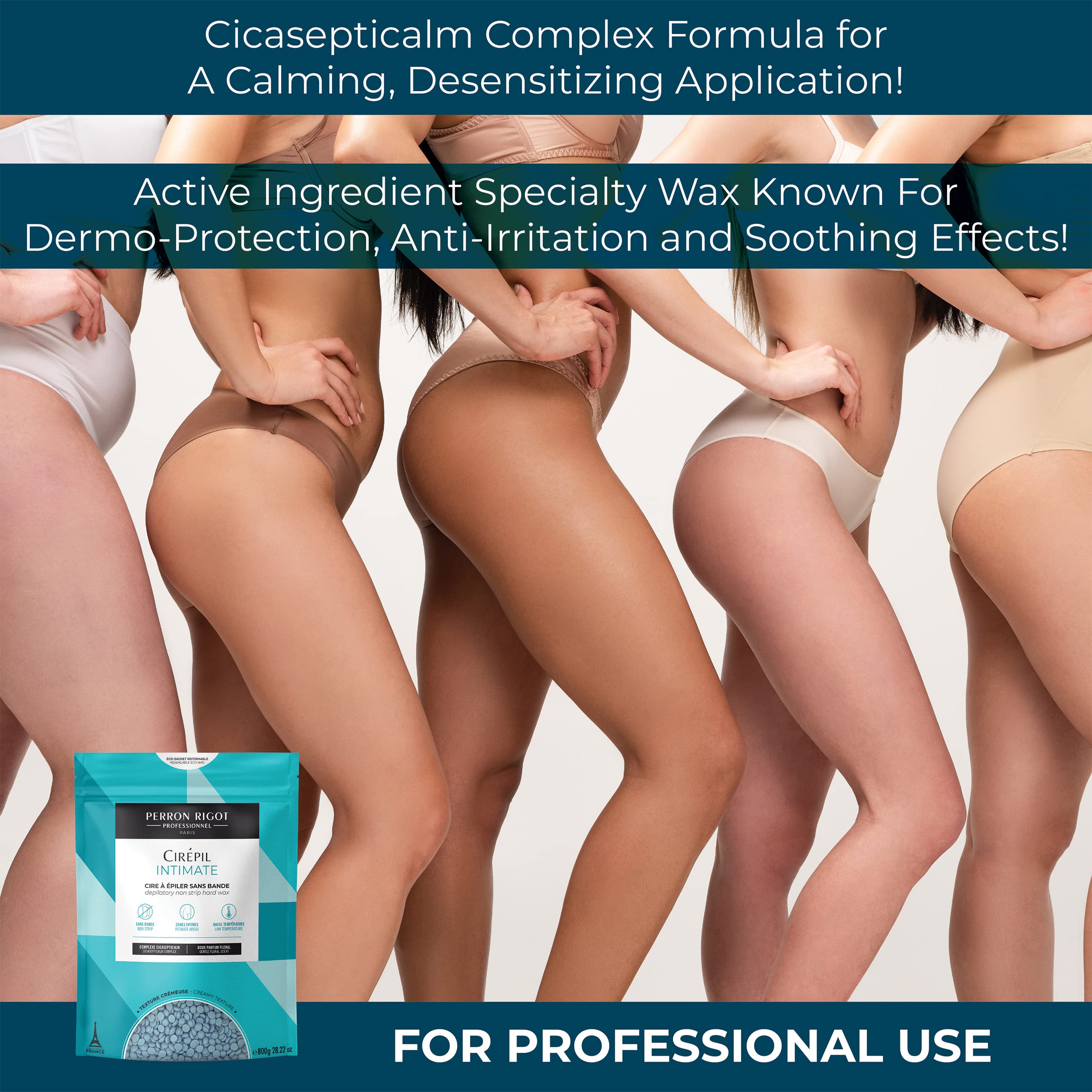 Cirepil - Intimate - 800g / 28.22 oz Wax Beads Bag - Soothing & Cicasepticalm Complex - All Hairs, Perfect for Intimate Areas &