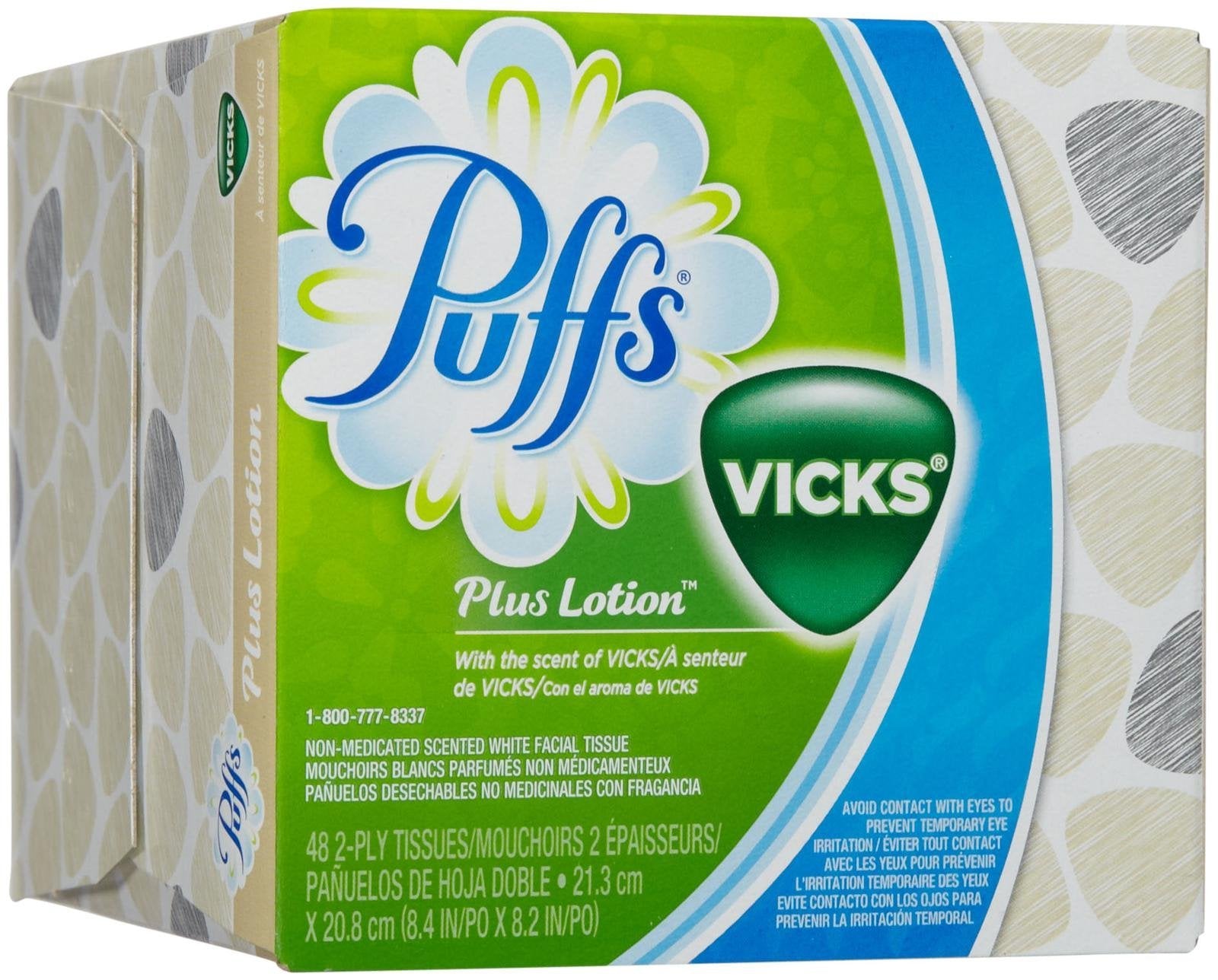 Puffs Plus Lotion Facial Tissues with scent of Vicks  48 ct