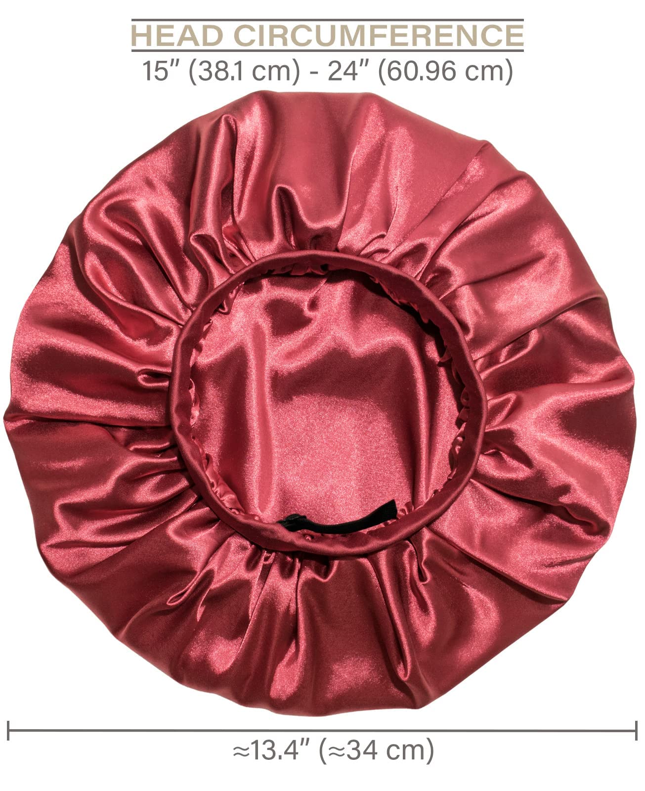 Satin Bonnet Adjustable Sleeping Silk Bonnet Black Women Men Double Layer Satin Lined Sleep Cap for Sleeping Hair Wrap Silk Hair
