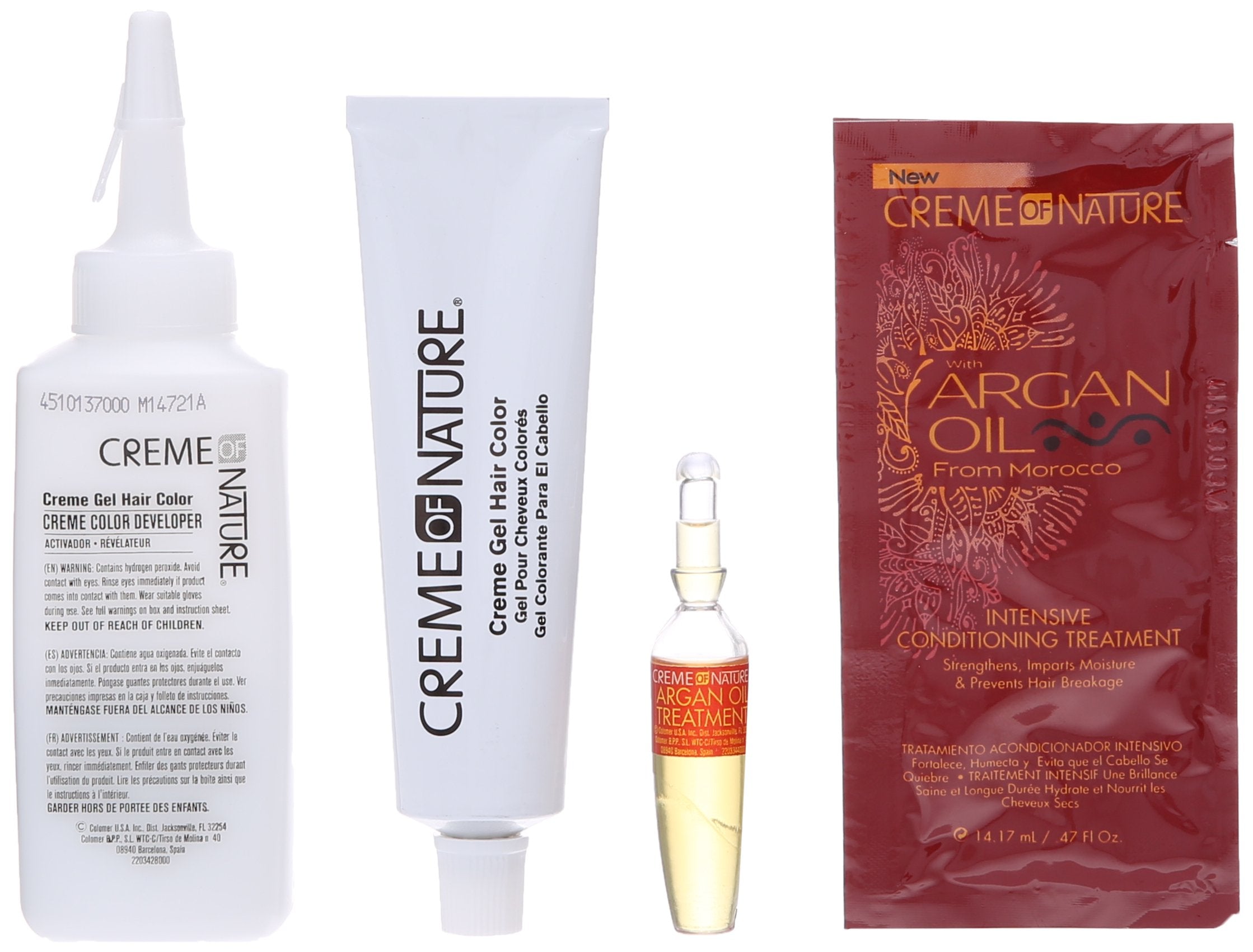 Creme Of Nature Exotic Shine Hair Color With Argan Oil From Morocco, 3.0 Soft Black, 1 Application