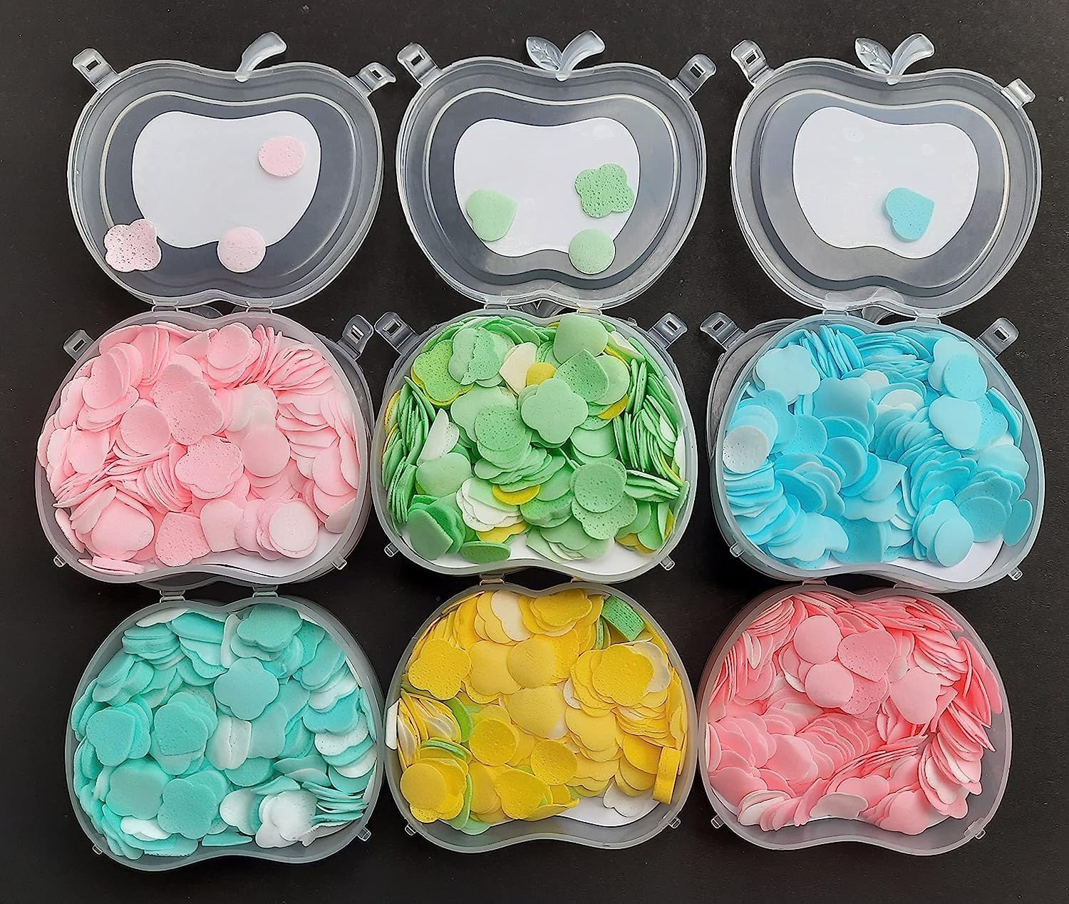 Zugad Fruit Fragrance Perfume Hand Wash Paper Soap  Return Gifts For Kids Party | Apple Shape Paper Soap For Kids | Bulk Gift I