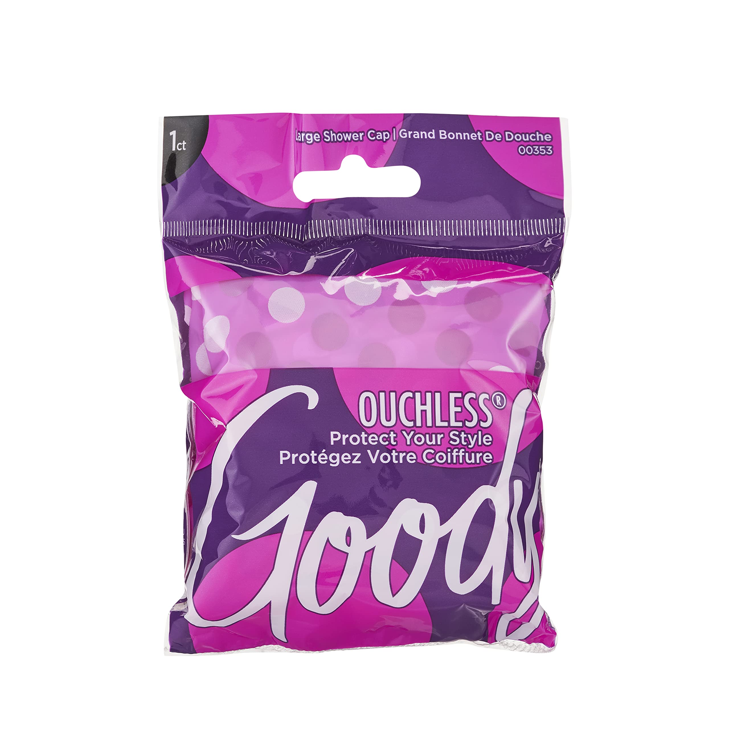 Goody Styling Essentials Shower Cap, 1 Count - Protect Your Hairstyle While Remaining Comfortable - Made With Durable And Waterp