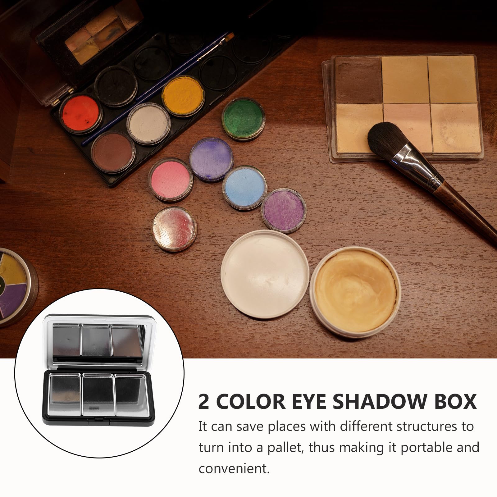 Luxshiny Empty Eyeshadow Palette: Refillable Magnetic Makeup Palette with Mirror for Eyeshadow Powder Blush Lipstick Highlight -