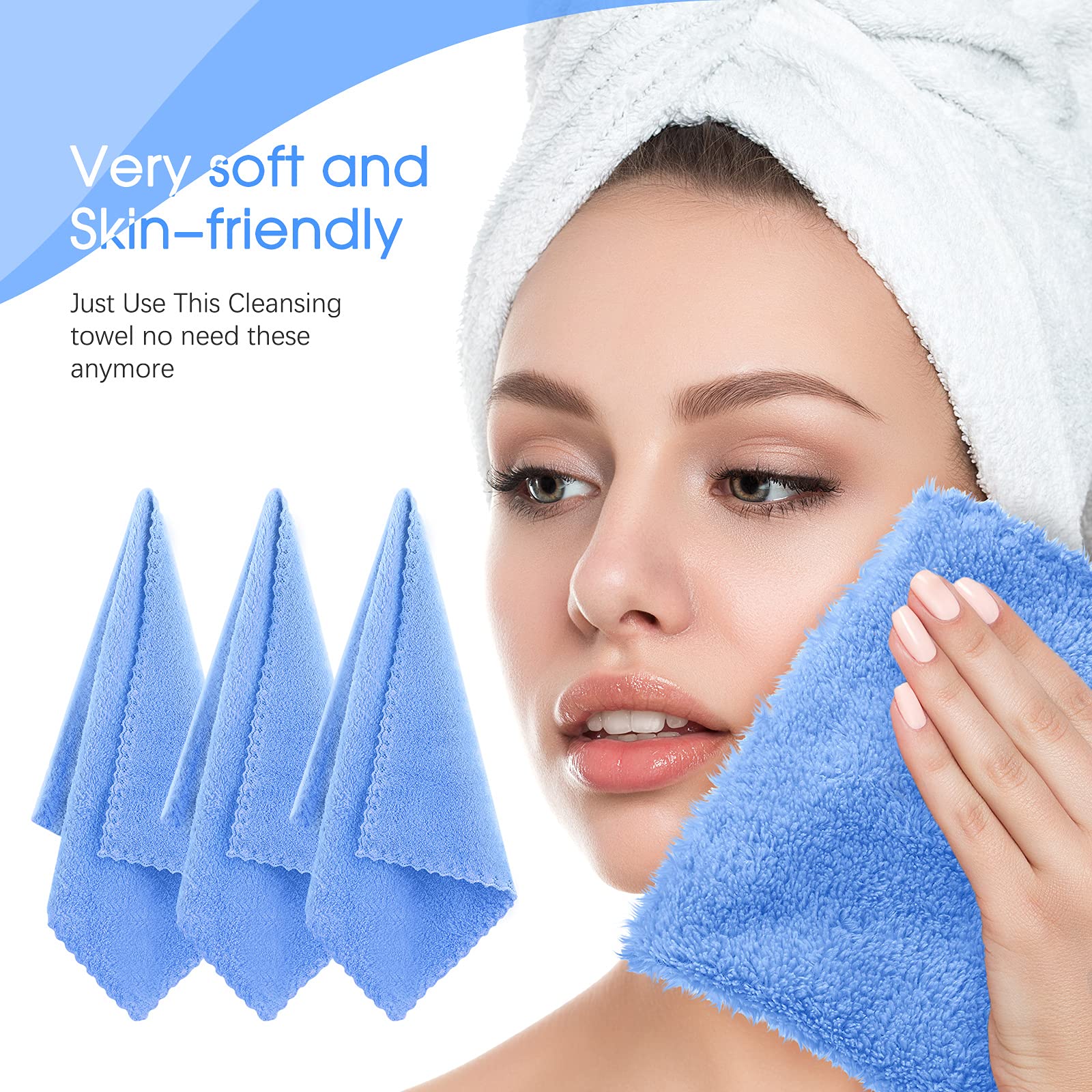 Syhood 12 Pieces Face Wash Cloth 12 X 12 In Makeup Remover Cloths Towel Coral Velvet Facial Microfiber Cloths Soft Fast Drying F