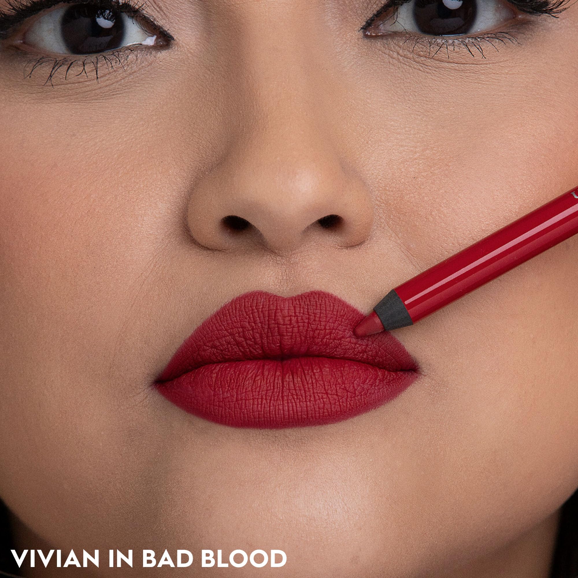 Urban Decay 24/7 Glide-On Waterproof Lip Pencil (Bad Blood - Deep Red), Smudge-Proof, Longwearing Lip Liner, Smooth & Creamy Col