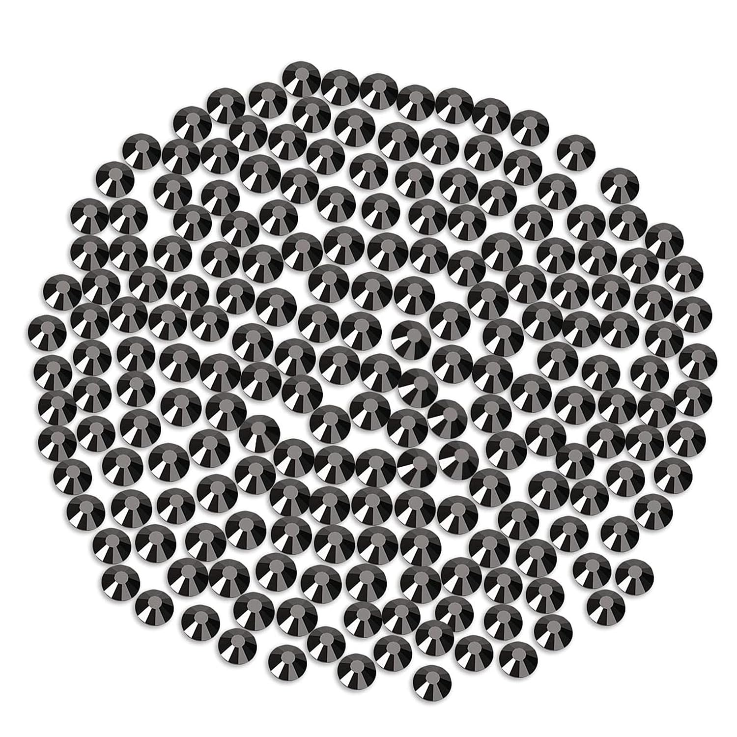Novani Rhinestones Flatback Rhinestones Glass Gems Stones Jewels Round Gemstones Non-Hotfix Crystal For Crafts,Ss30,288 Pieces,H