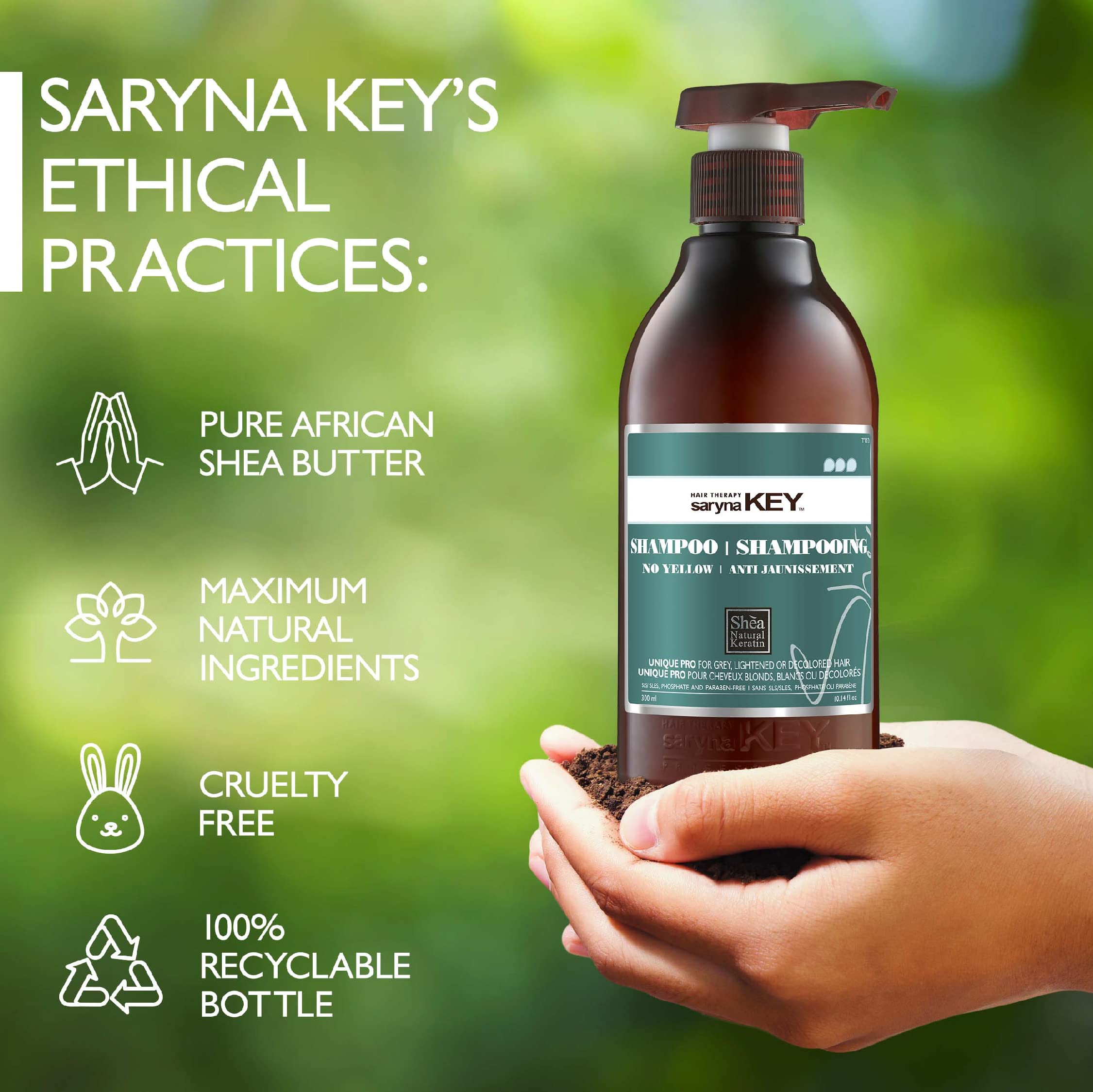 SARYNA KEY No-Yellow Shampoo (300ml/10.14oz)