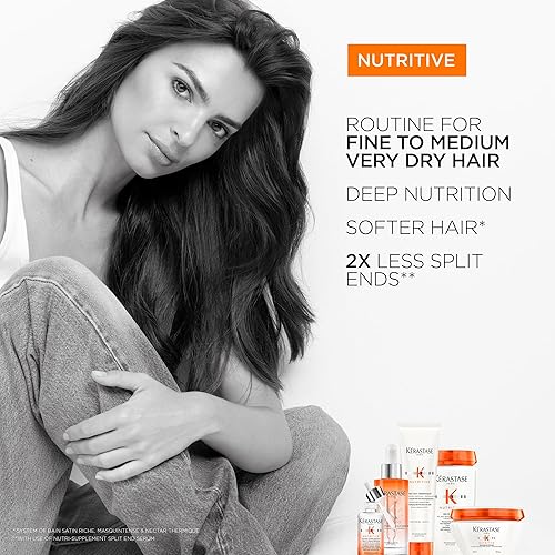 KERASTASE Nutritive Masquintense Hair Mask  Deeply Nourishes & conditions  With Plant-Based Proteins & Niacinamide  For Fine to