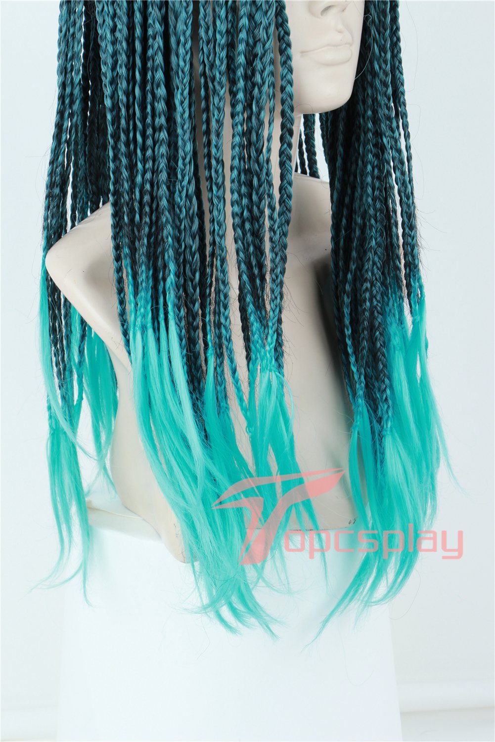 Topcosplay Child Kids Wig Anime Cosplay Wig Halloween Costume Braids Wigs
