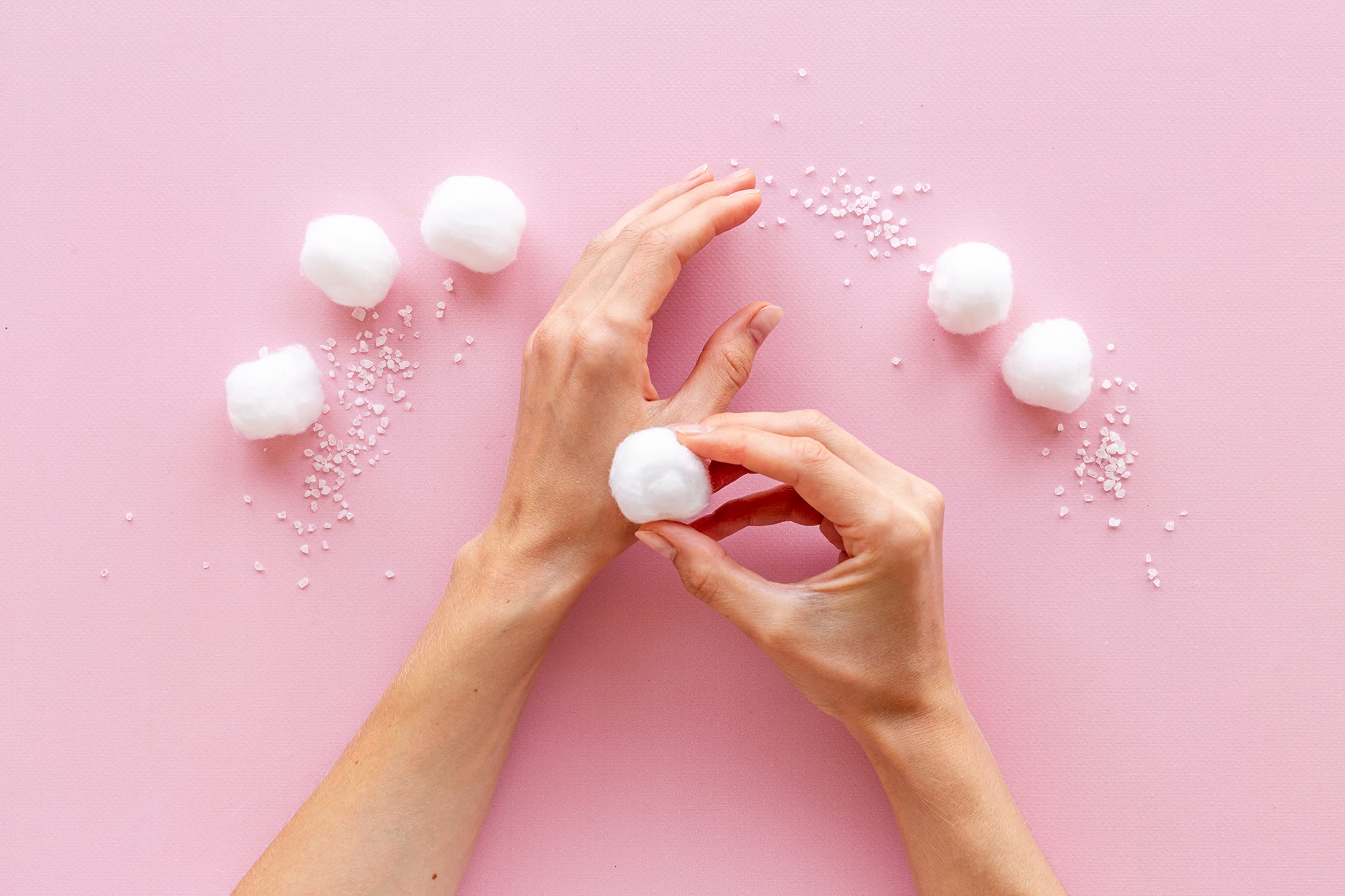 DecorRack 3000 Mini cotton Balls for Make-Up, Nail Polish Removal, Nail Salons, Multi-Purpose, Made from 100% Natural cotton, So
