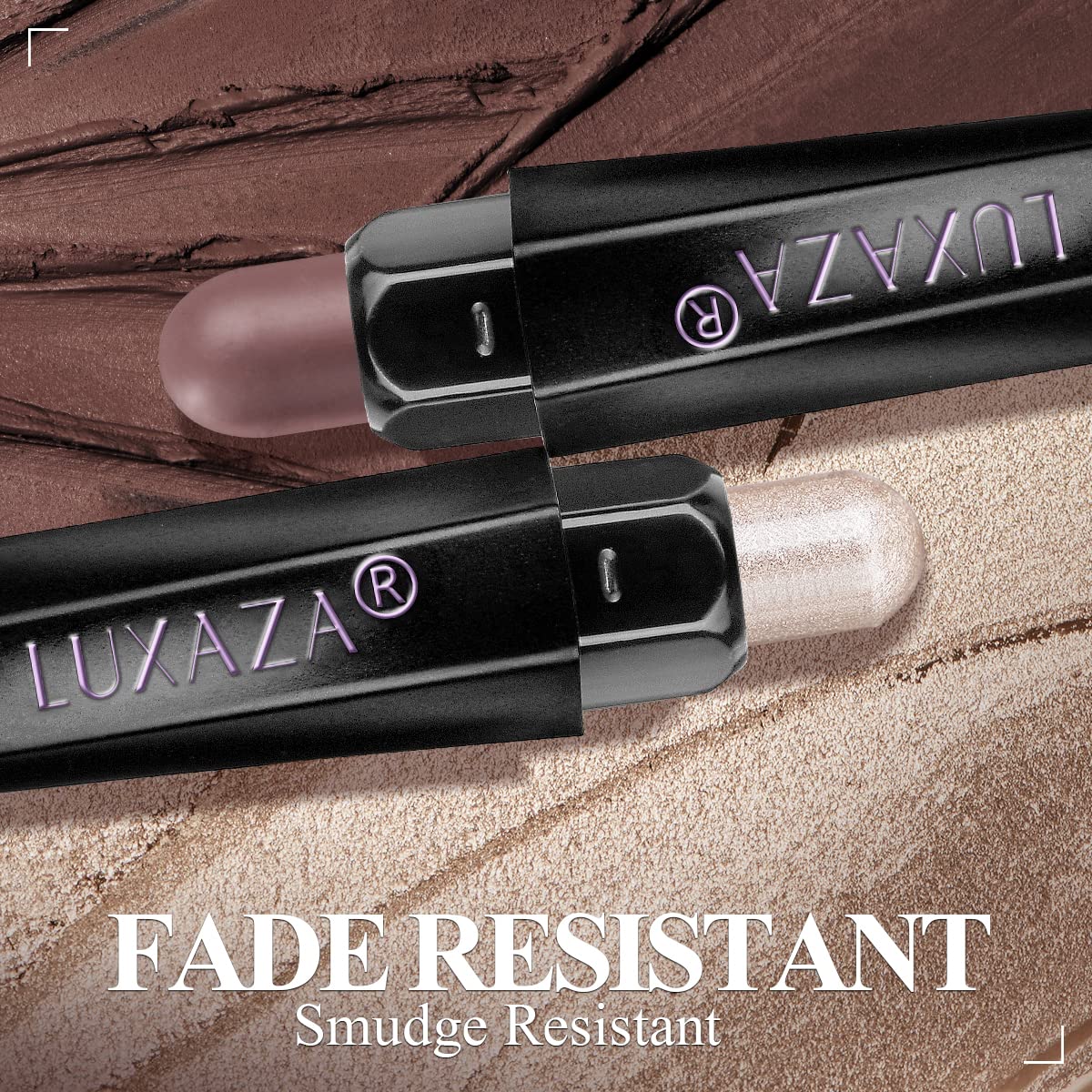 10Pcs Eyeshadow Stick,Shimmer And Matte Neutral Brown Eye Shadow Sticks Pencil Crayon, Eye Brightener Stick With Crease-Proof Fo