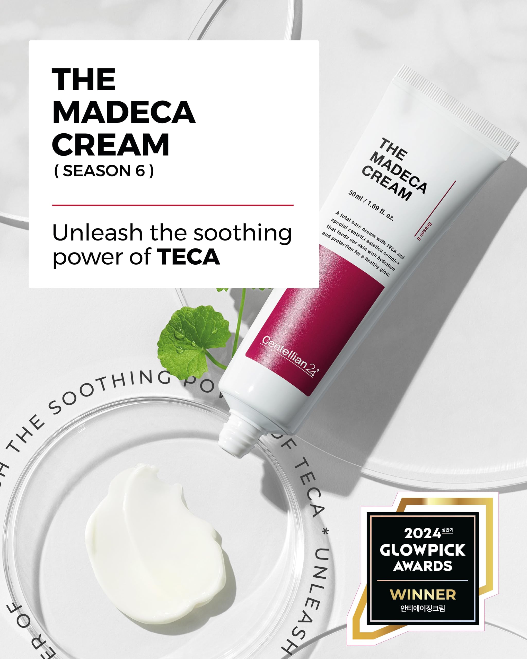Centellian 24 Madeca Cream (Season 6, 1.7Fl Oz) - Centella Moisturizer For Face, Korean Skin Care. Dry, Sensitive Skin. Teca, Ce