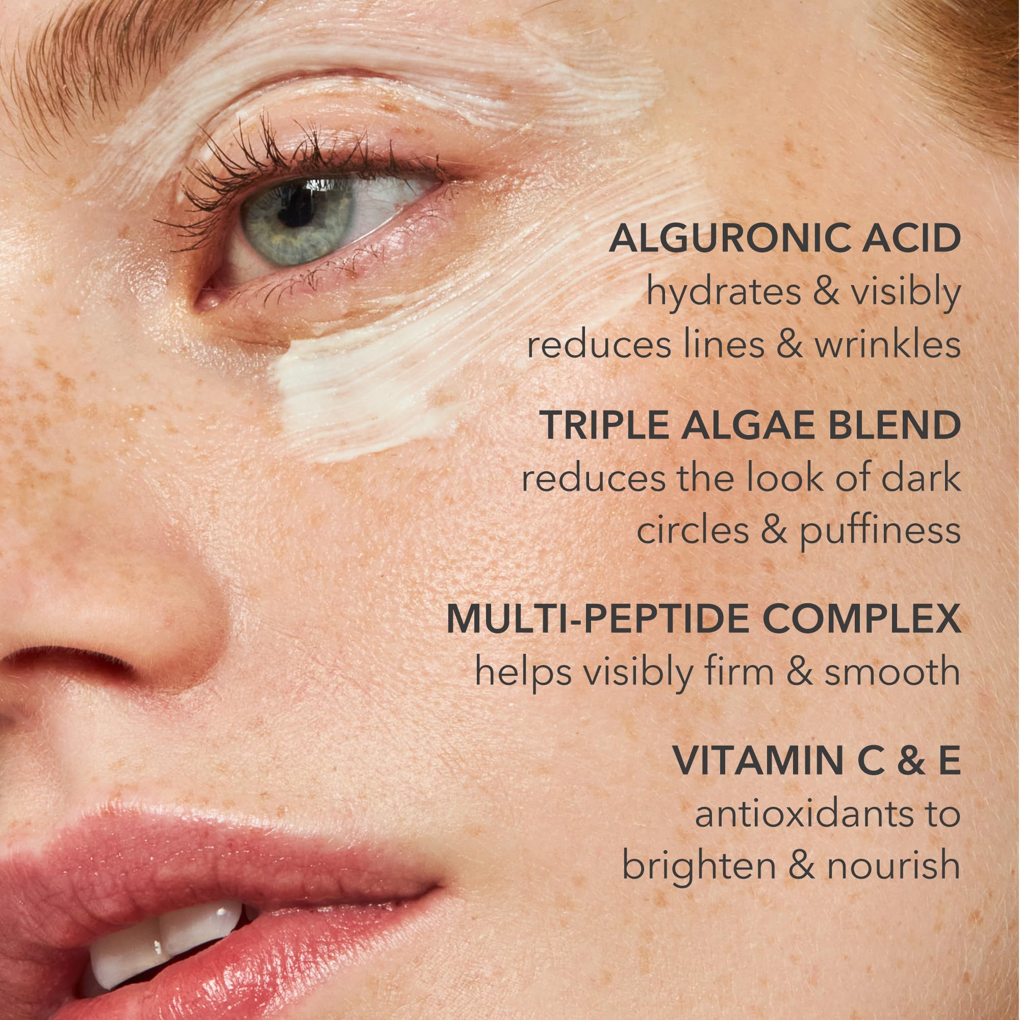 Algenist Triple Algae Eye Renewal Balm - Firming + Smoothing Cream With Alguronic Acid To Help Reduce The Appearance Of Dark Cir