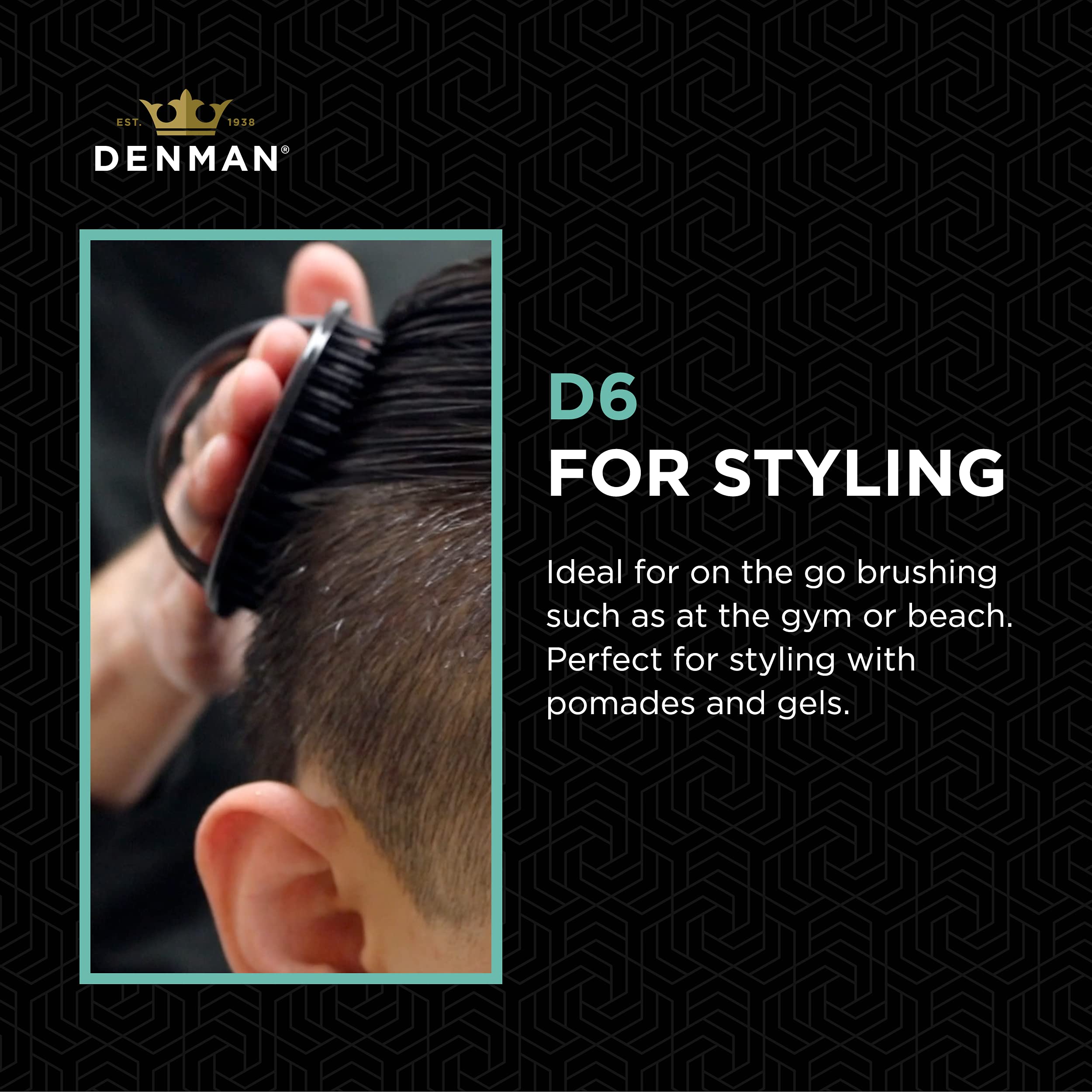 Denman (Purple) Scalp Massager And Detanglinxg Hair Brush For Thick Or Thin Hair, Curly Or Straight Hair - Use In The Shower Or