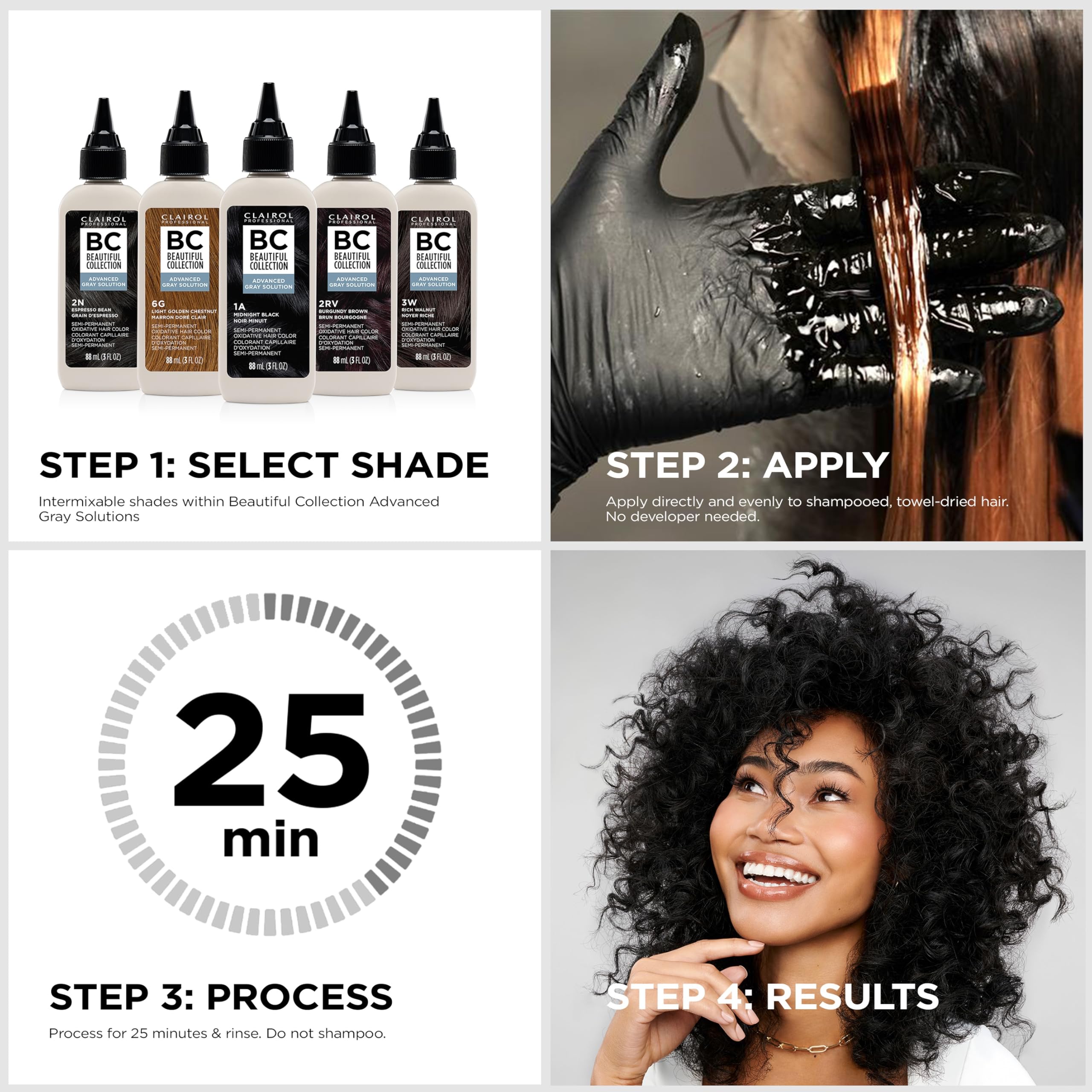 Clairol Professional Beautiful Collection Advanced Gray Solutions, 6G Light Golden Chestnut, 3 oz. - Packaging May Vary