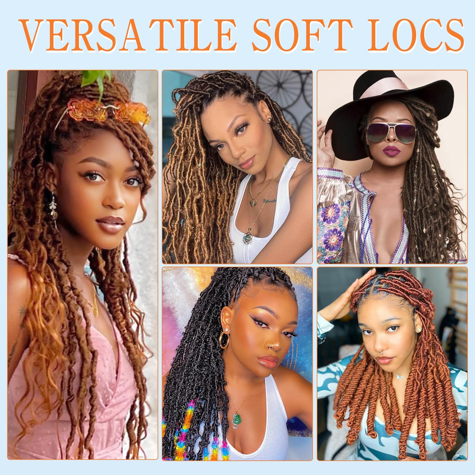 10 Inch Faux Locs Ombre Crochet Hair 7 Packs Soft Locs Crochet Hair Pre Looped Crochet Locs Short Butterfly Hair Extensions For