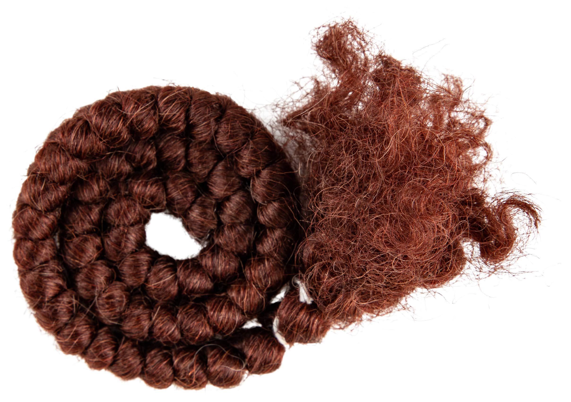 Mehron Makeup Crepe Hair 12-Inch Braid (Auburn)