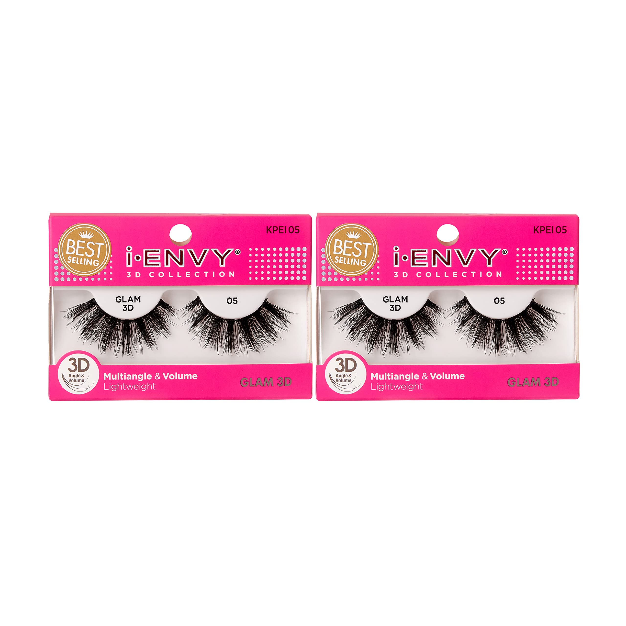i-Envy 3D Glam Collection Multi-angle & Volume (2 PACK, KPEI05)