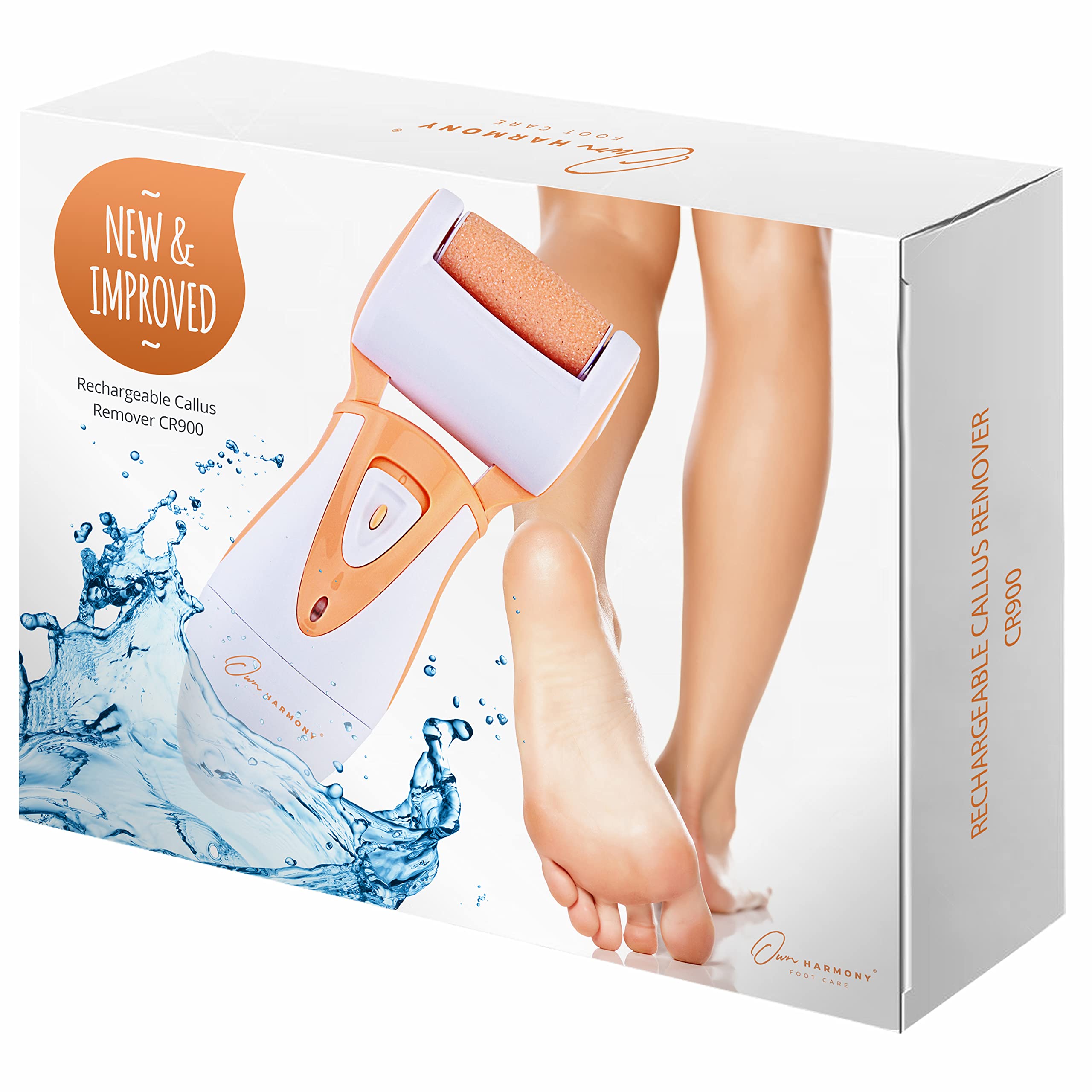 Own Harmony Professional Foot Care For Women: Rechargeable Callus Remover For Feet Electric Foot Sander - Electronic Foot File C
