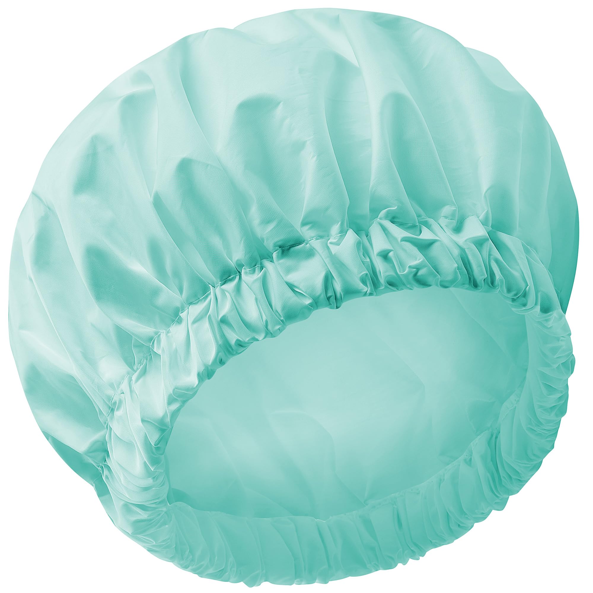 Reusable Shower Cap For Women, Large Waterproof Shower Bonnet Washable Elastic Band Bath Hair Hat For Long Hair, Braids(Mint Gre