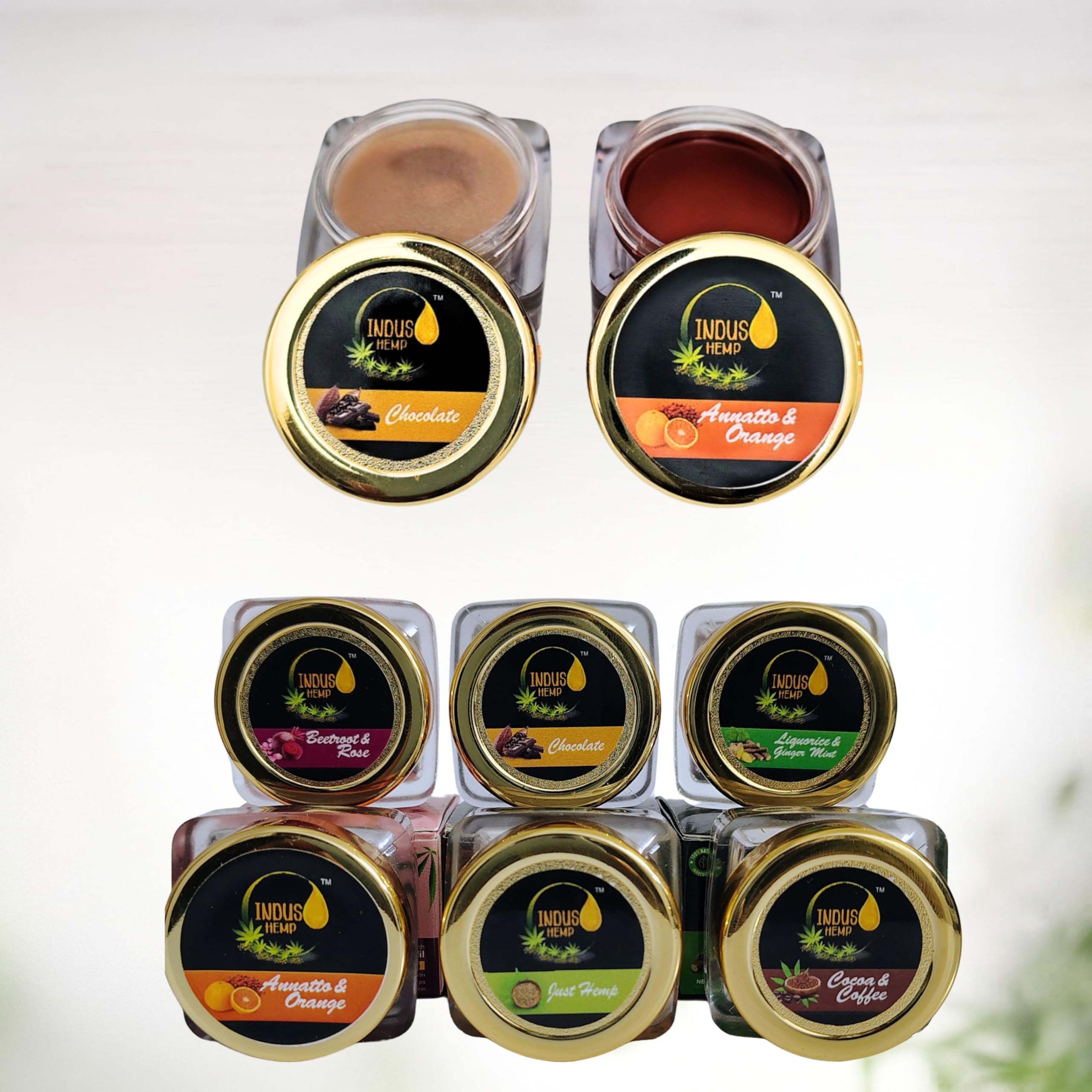 Indus Hemp Lip Balm  1 Orange & 1 Chocolate (Pack Of 2) | Natural Lip Care With Hemp Seed Oil | Spf 15, AntiDryness, LongLast